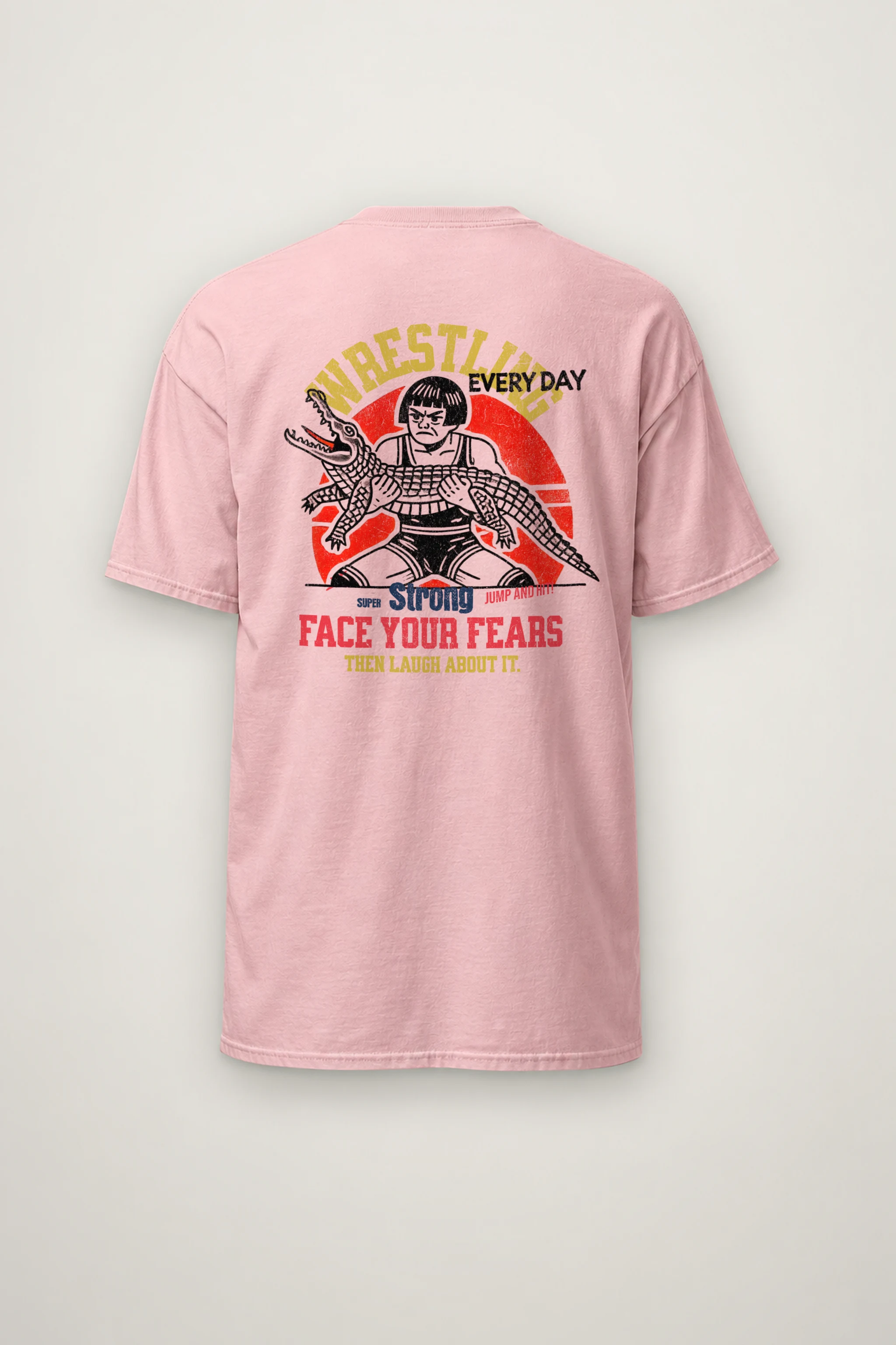 "Face Your Fears" Heavyweight Unisex Crewneck T-shirt