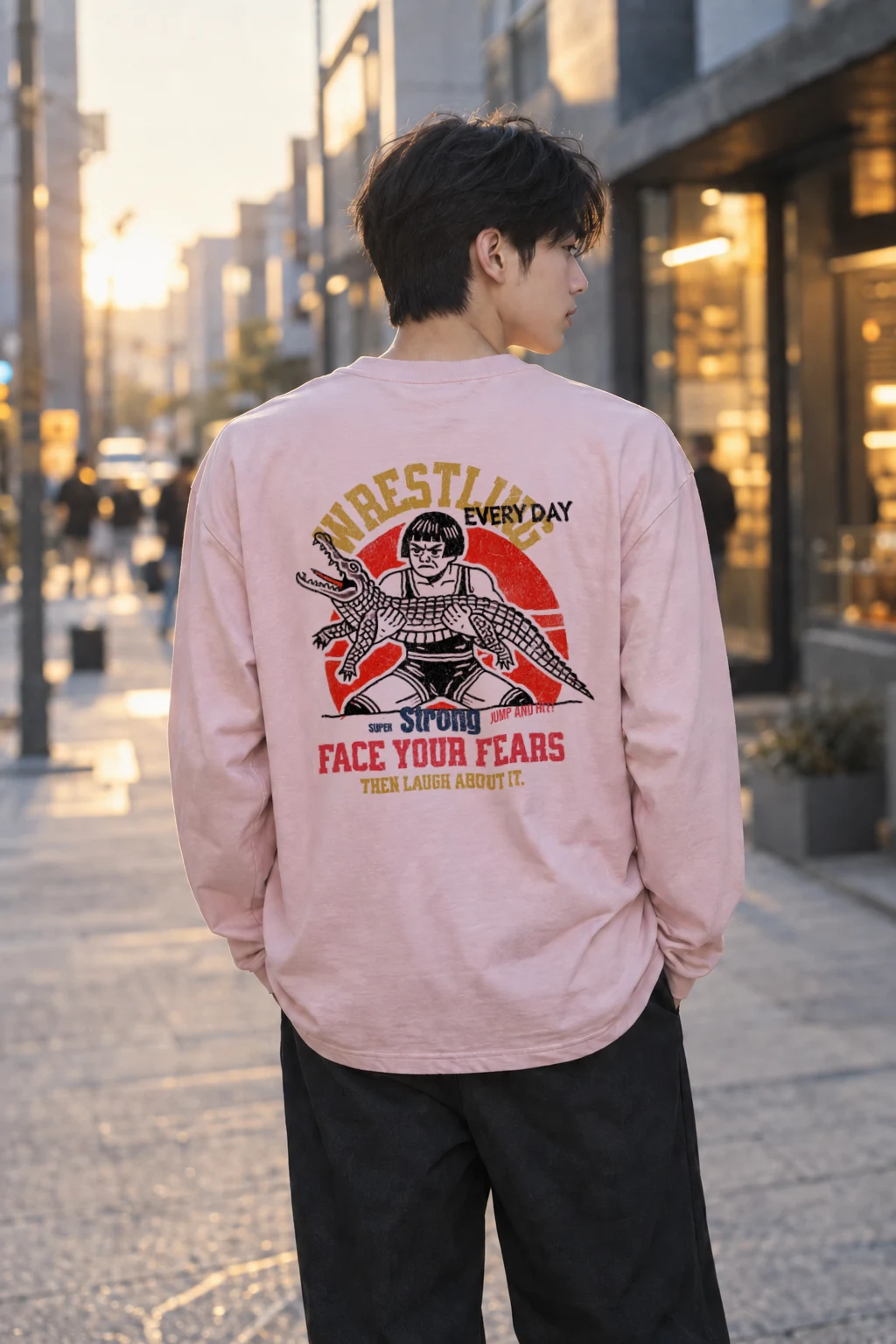 "Face Your Fears" Unisex Longsleeve T-shirt | Gildan 2400