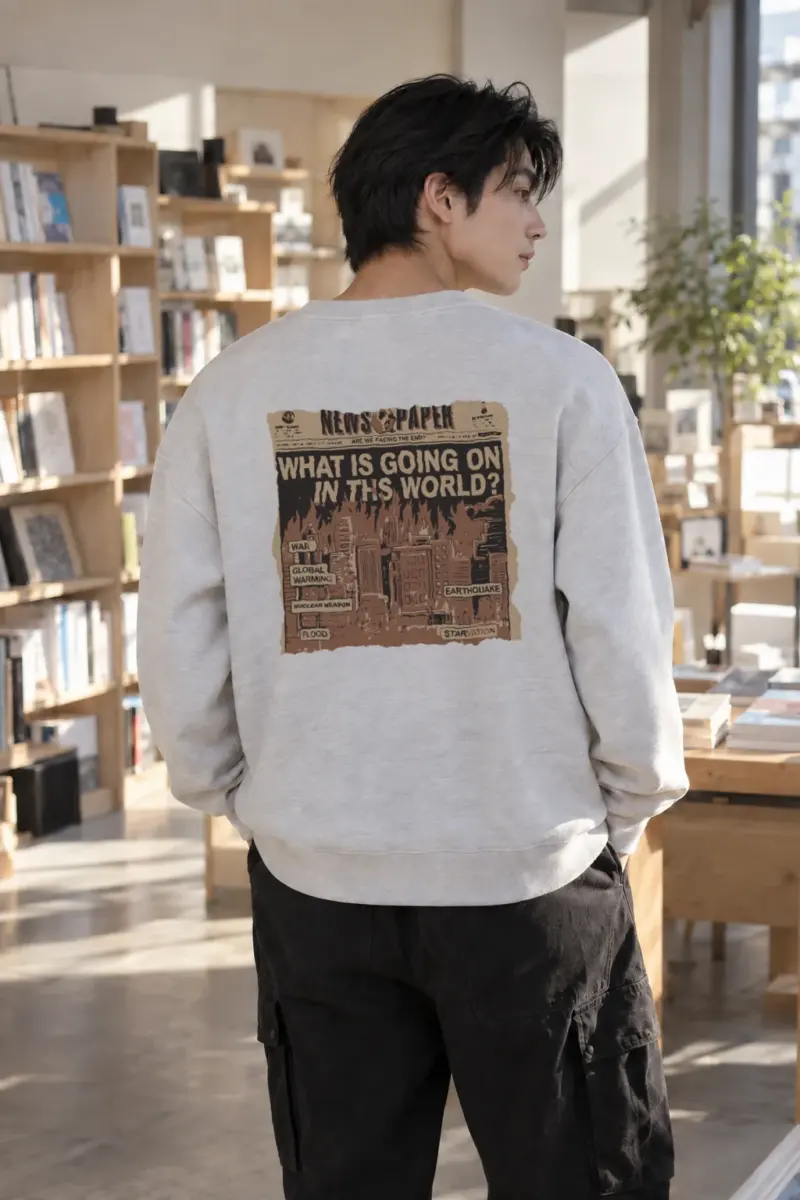 “Facing The End” Heavy Blend Unisex Crewneck Sweatshirt | Gildan 18000