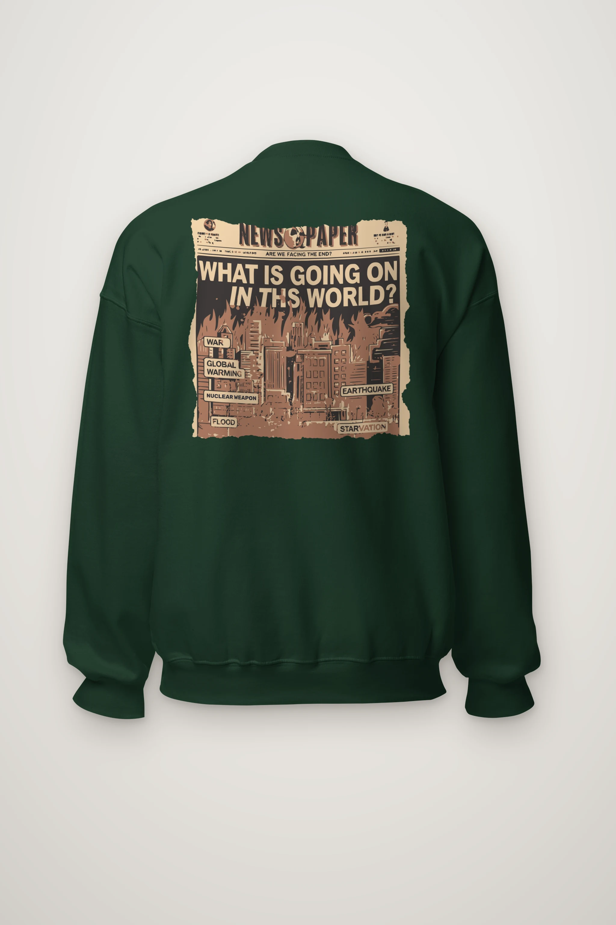 "Facing The End" Heavy Blend Unisex Crewneck Sweatshirt