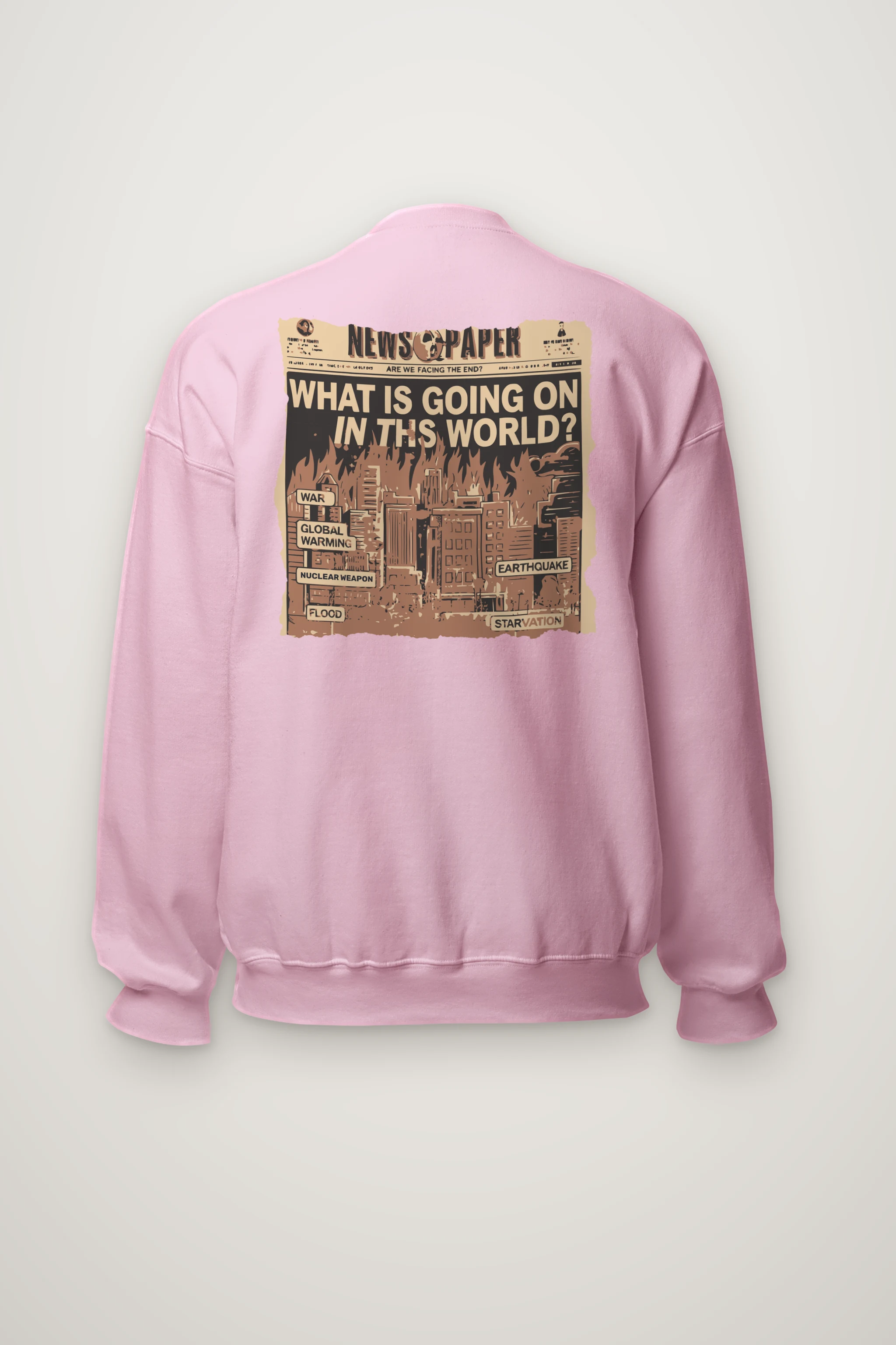 "Facing The End" Heavy Blend Unisex Crewneck Sweatshirt
