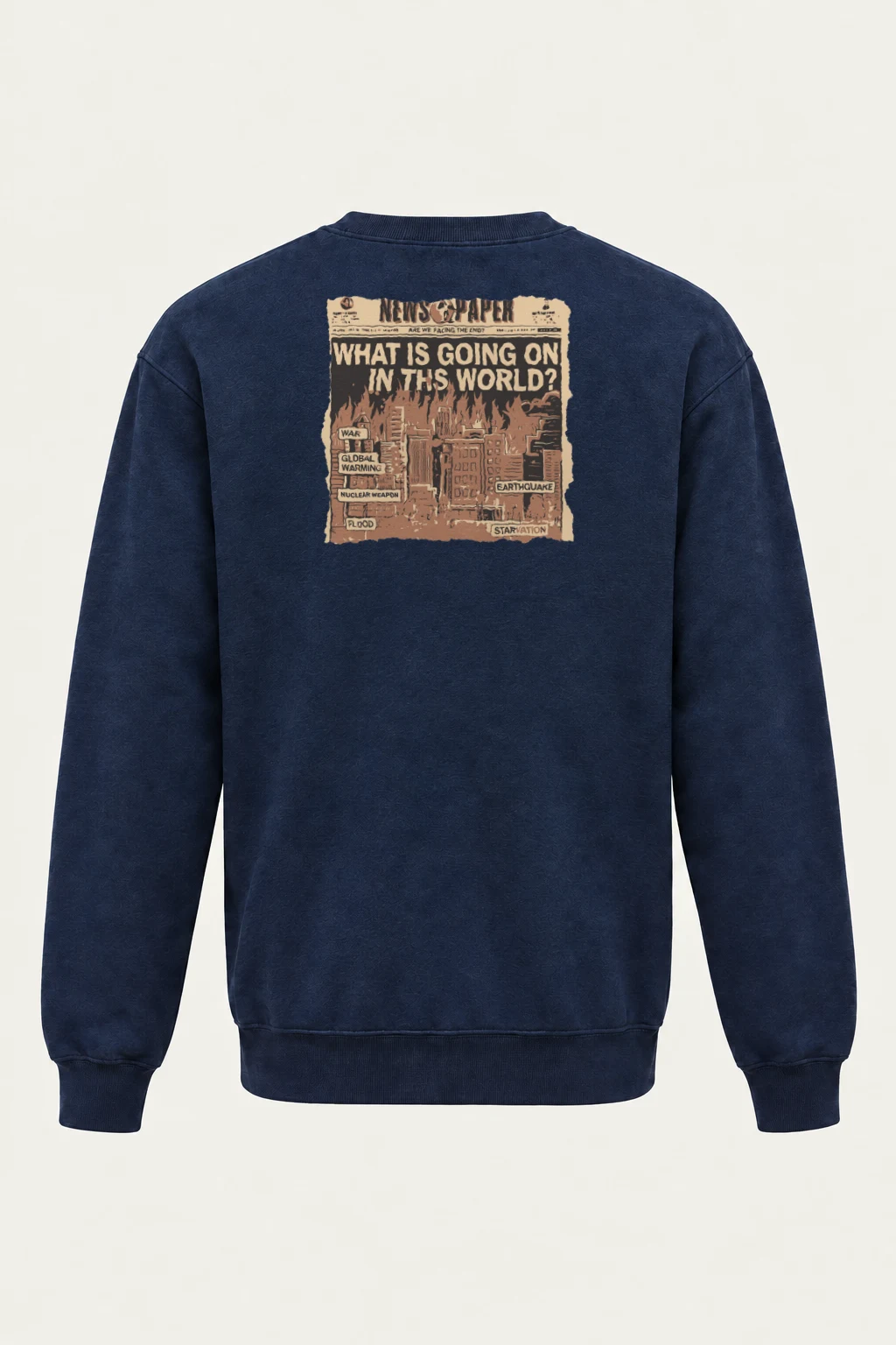 "Facing The End" Heavy Blend Unisex Crewneck Sweatshirt | Gildan 18000