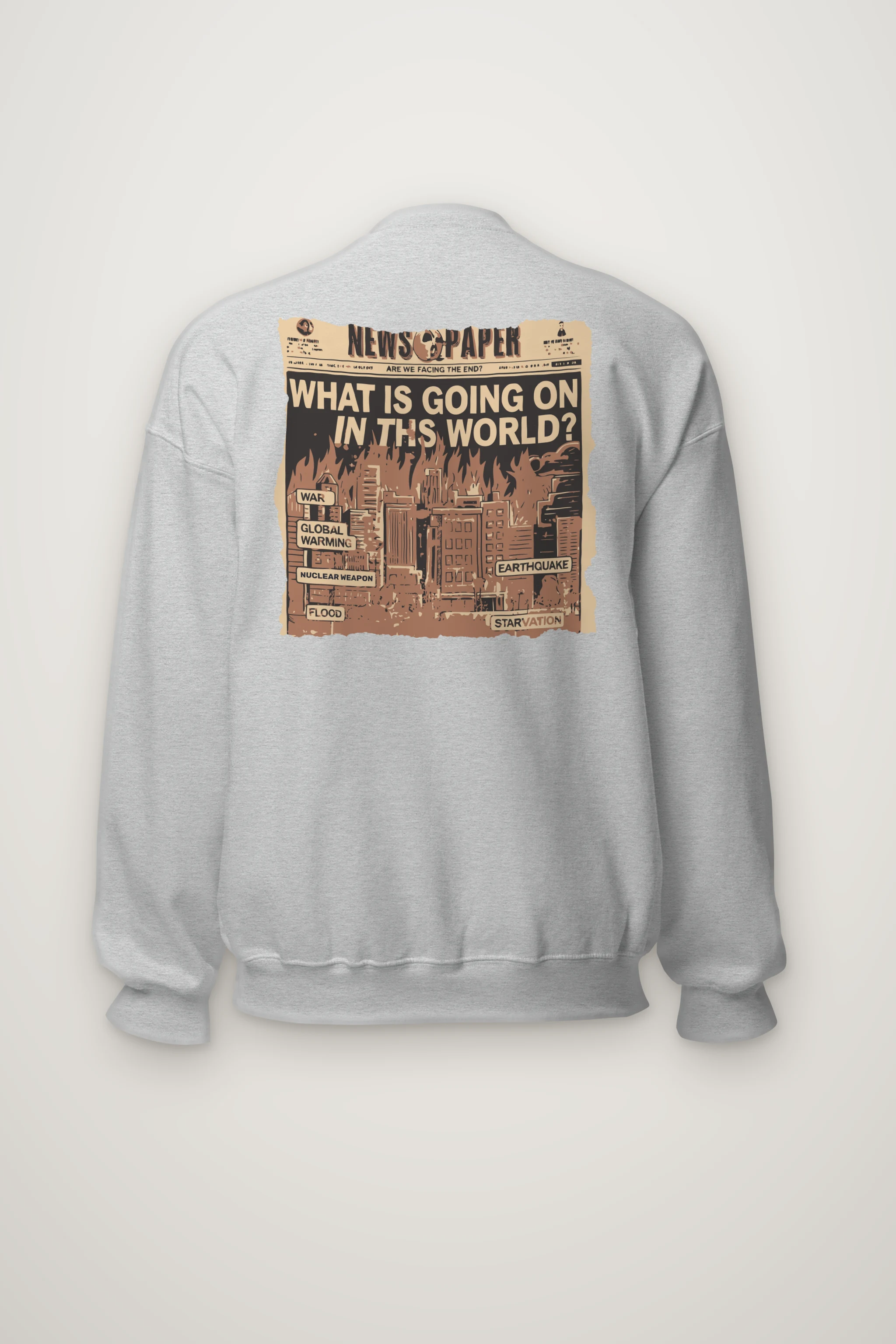 "Facing The End" Heavy Blend Unisex Crewneck Sweatshirt