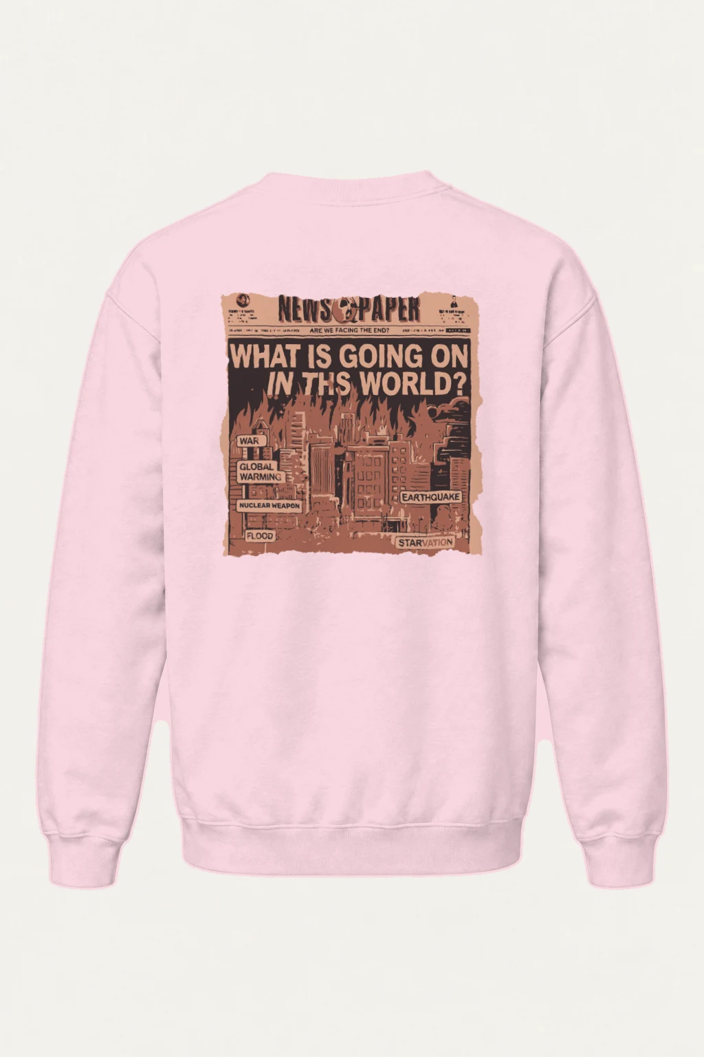 "Facing The End" Heavy Blend Unisex Crewneck Sweatshirt | Gildan 18000