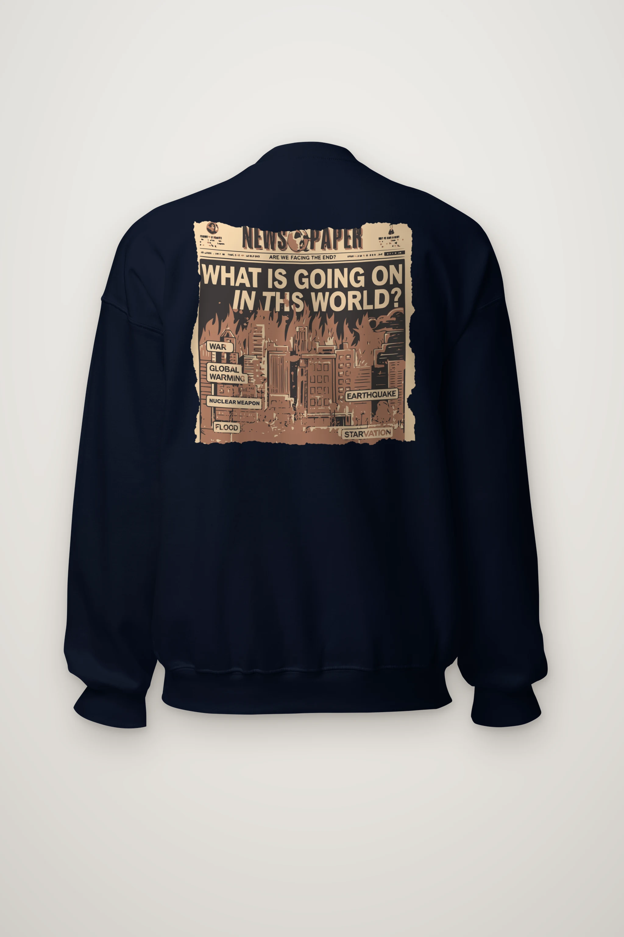 "Facing The End" Heavy Blend Unisex Crewneck Sweatshirt