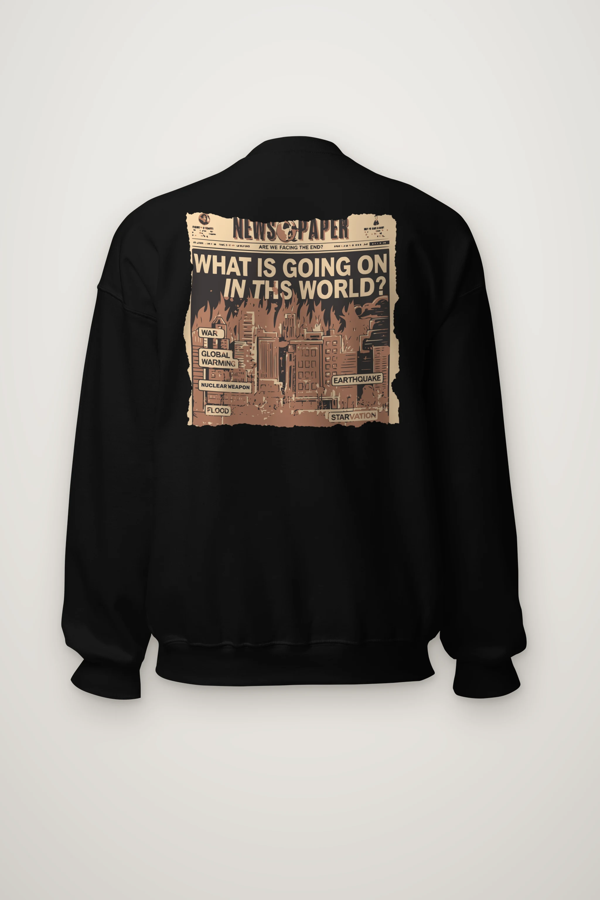 "Facing The End" Heavy Blend Unisex Crewneck Sweatshirt