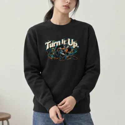 "Turn It Up Seoul Edition" Heavy Blend Unisex Crewneck Sweatshirt