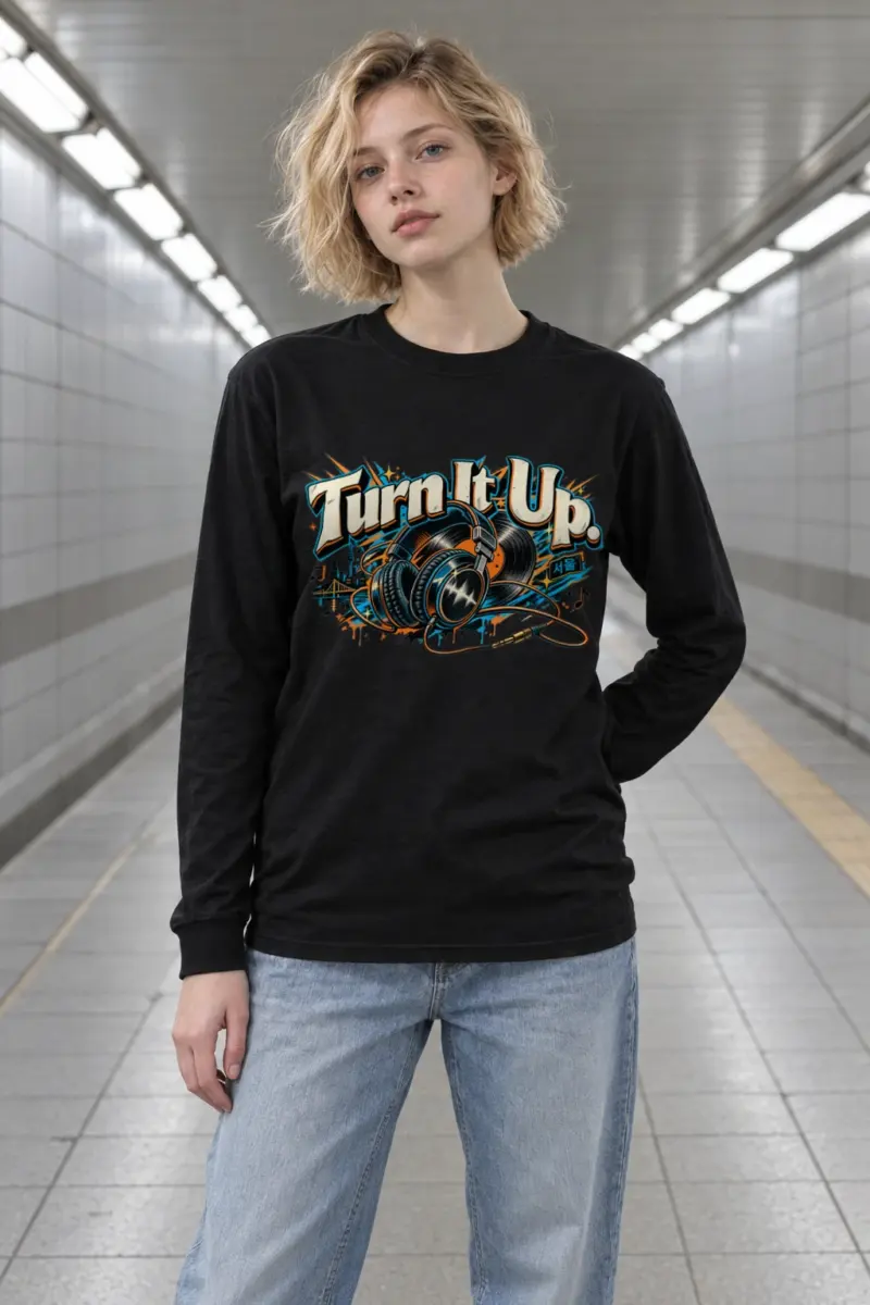 "Turn It Up Seoul" Unisex Longsleeve T-shirt