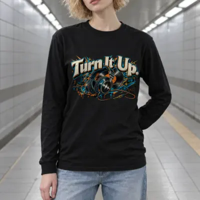"Turn It Up Seoul" Unisex Longsleeve T-shirt