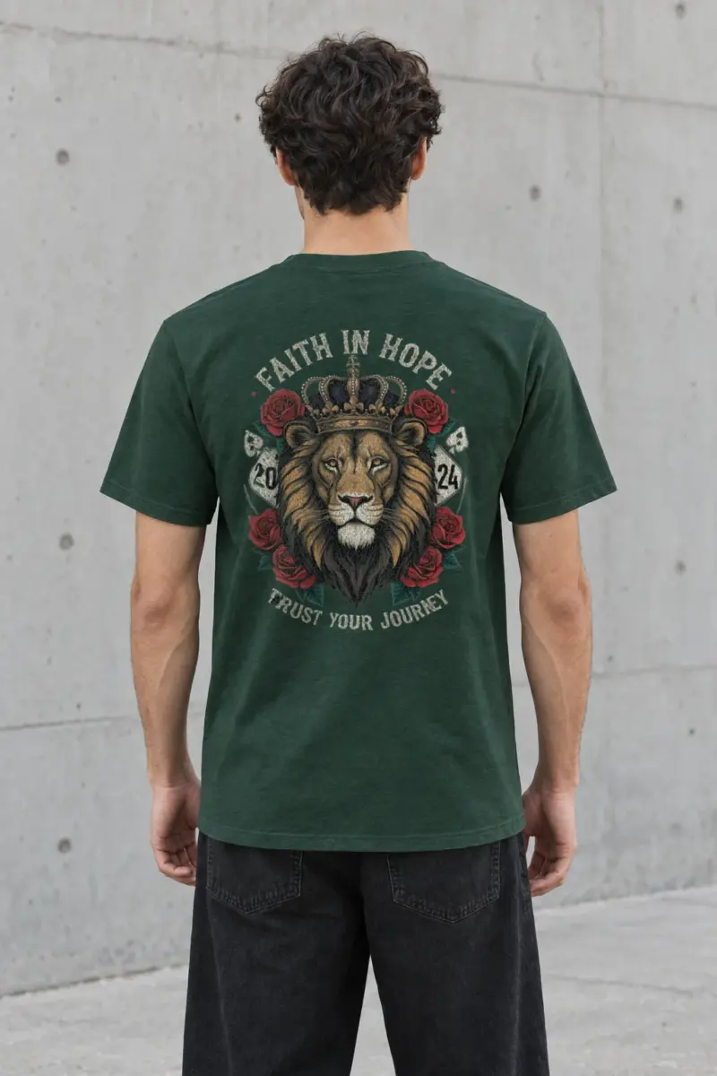 "Faith In Hope" Heavyweight Unisex Crewneck T-shirt | Gildan 5000