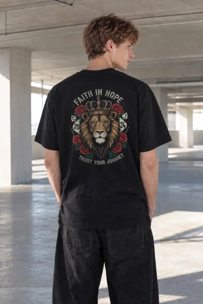 "Faith In Hope" Heavyweight Unisex Crewneck T-shirt | Gildan 5000
