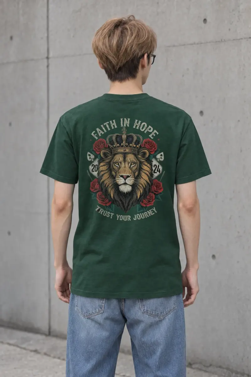 "Faith In Hope" Heavyweight Unisex Crewneck T-shirt | Gildan 5000