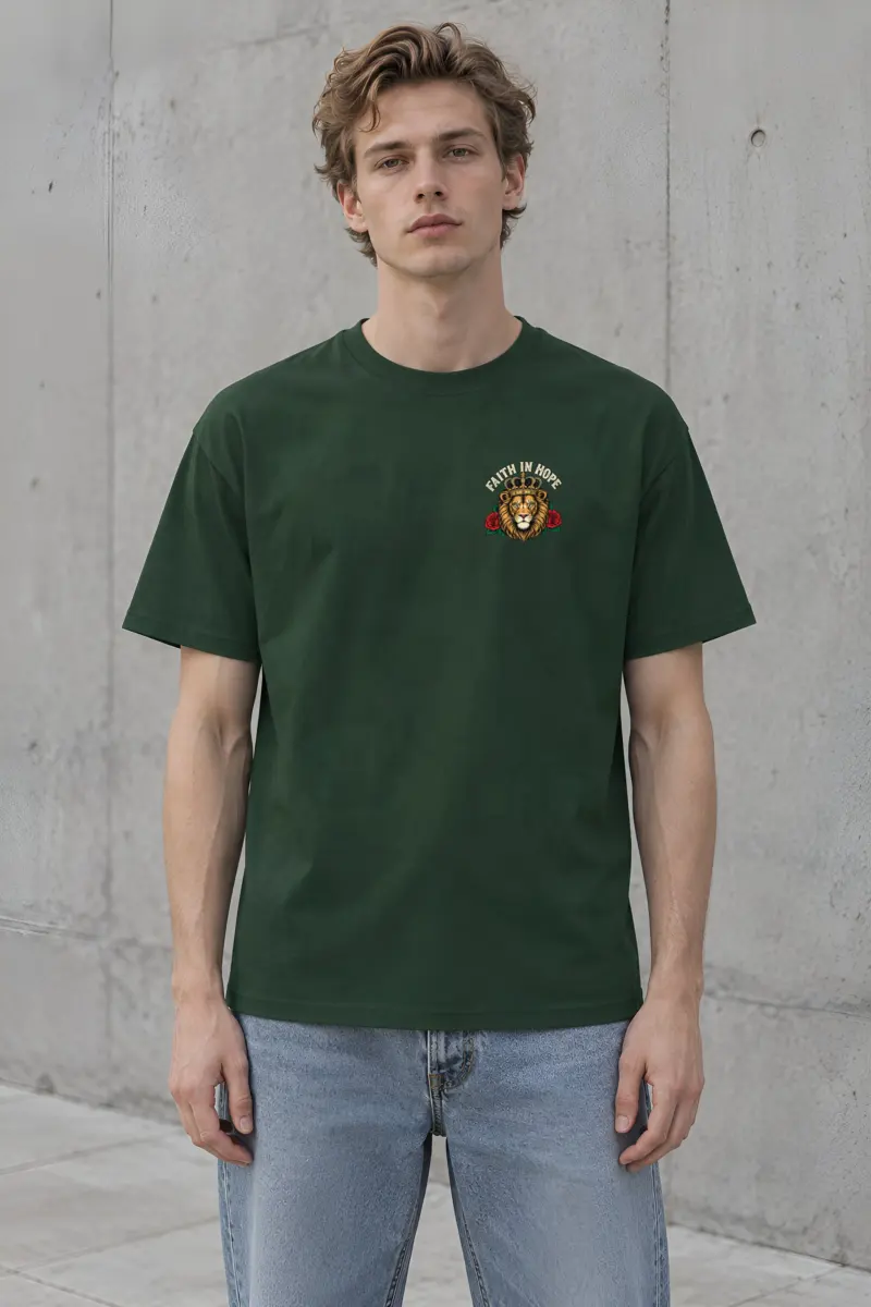 "Faith In Hope" Heavyweight Unisex Crewneck T-shirt
