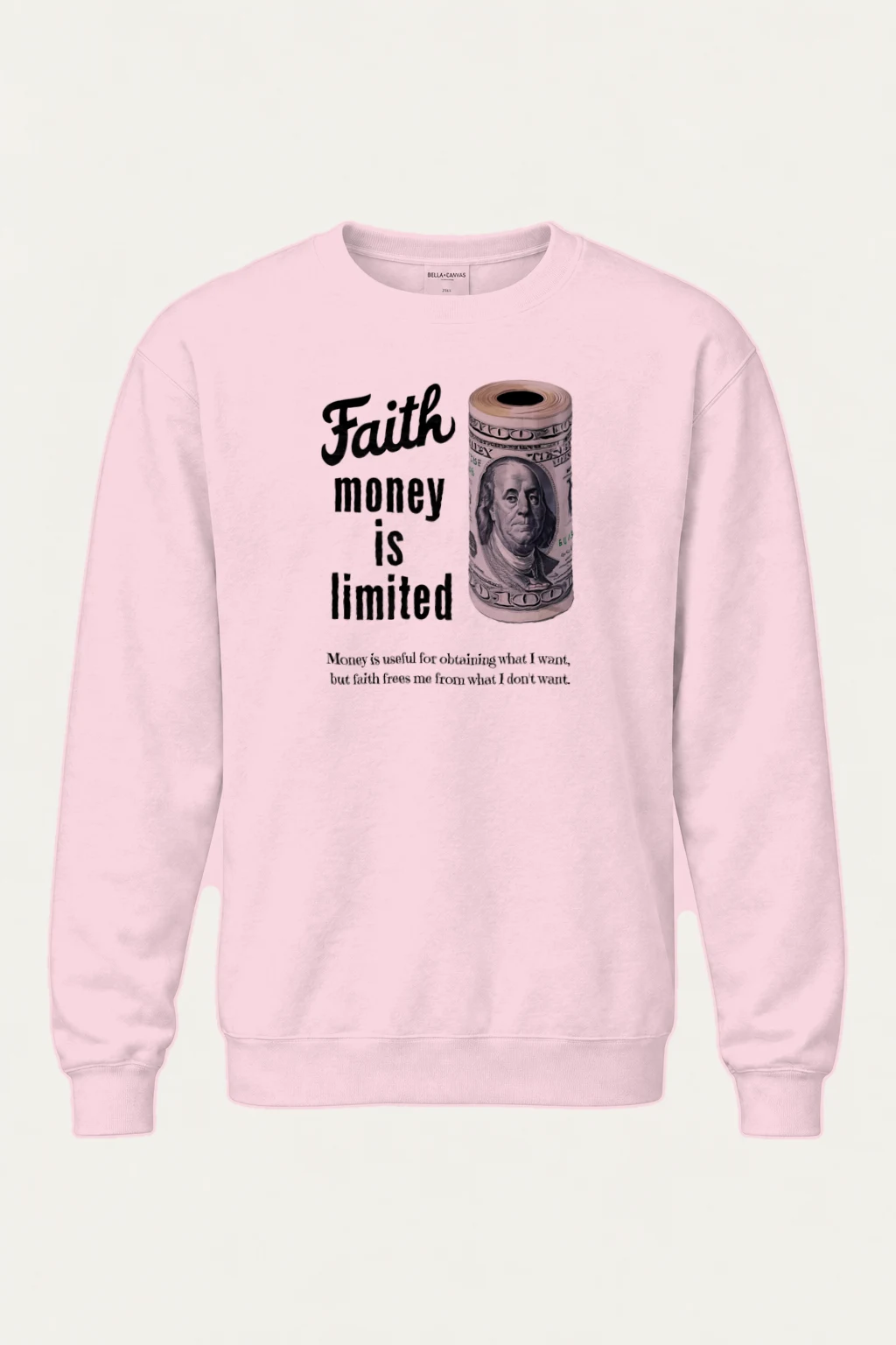 "Faith Is Limited" Heavy Blend Unisex Crewneck Sweatshirt | Gildan 18000