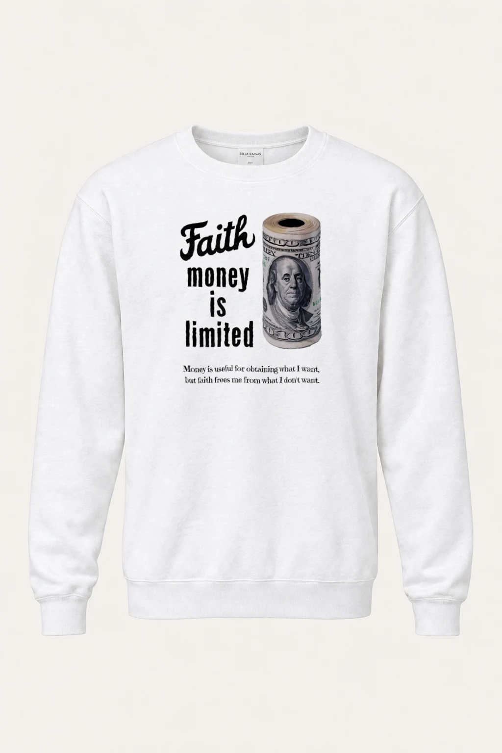 "Faith Is Limited" Heavy Blend Unisex Crewneck Sweatshirt | Gildan 18000