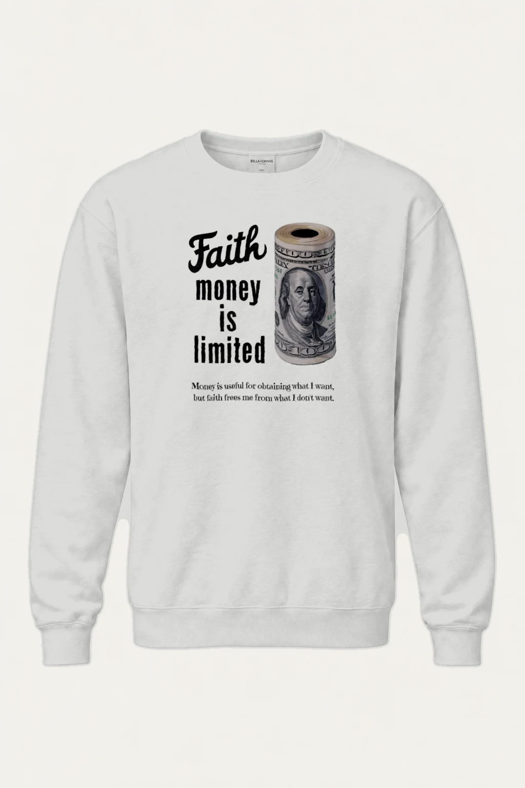 "Faith Is Limited" Heavy Blend Unisex Crewneck Sweatshirt | Gildan 18000