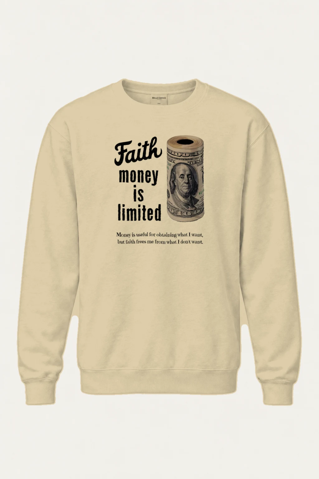 "Faith Is Limited" Heavy Blend Unisex Crewneck Sweatshirt | Gildan 18000