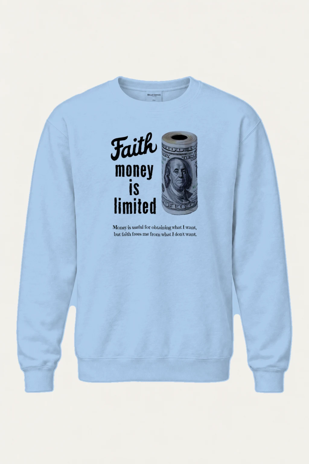 "Faith Is Limited" Heavy Blend Unisex Crewneck Sweatshirt | Gildan 18000