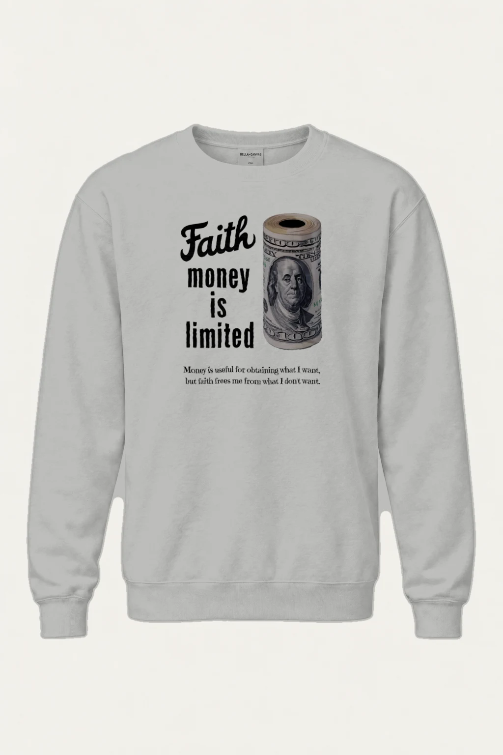 "Faith Is Limited" Heavy Blend Unisex Crewneck Sweatshirt | Gildan 18000