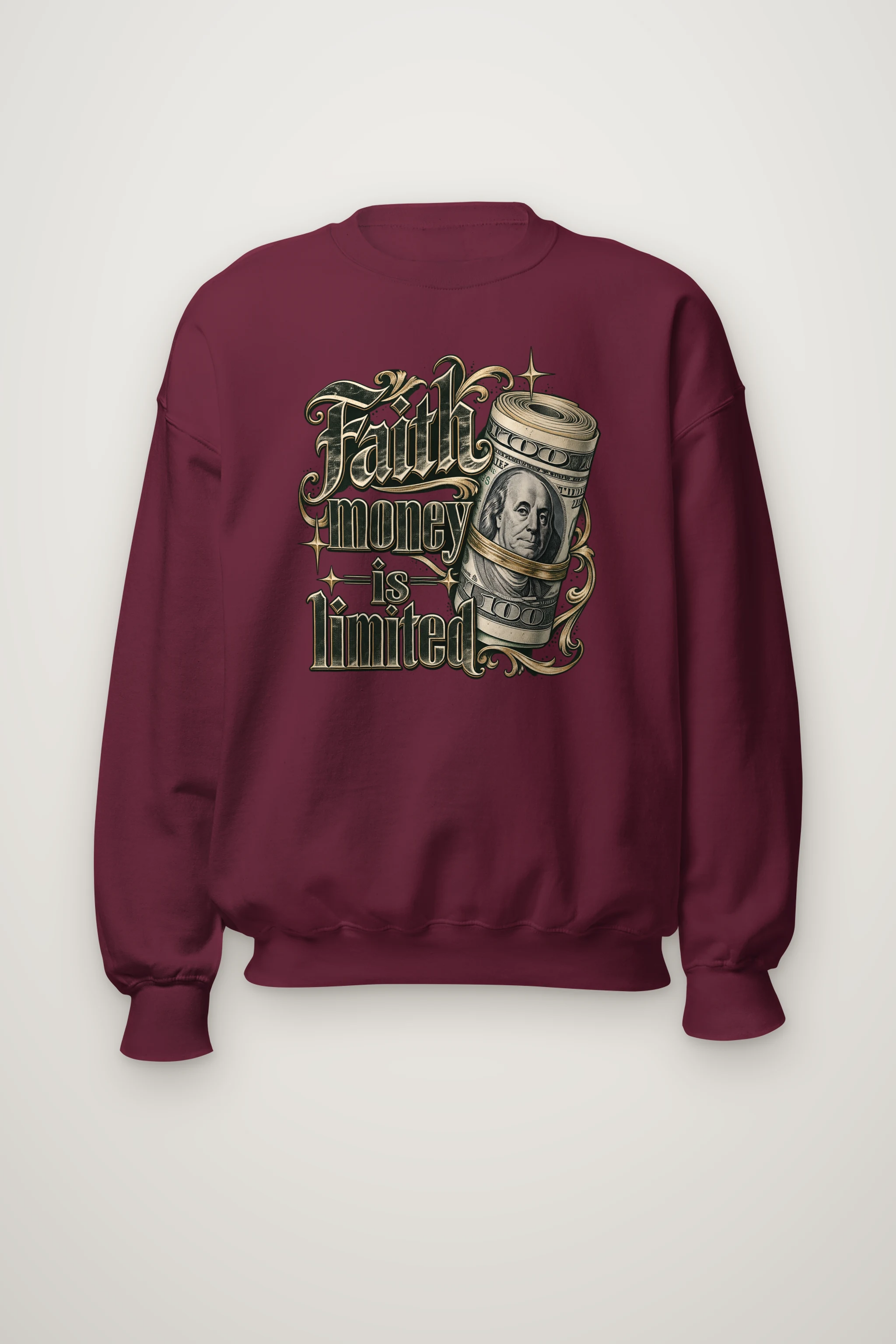 "Faith Money" Heavy Blend Unisex Crewneck Sweatshirt