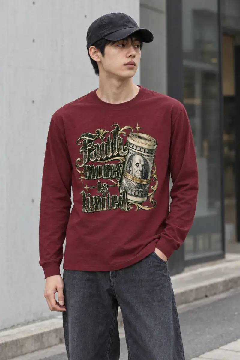 "Faith Money" Unisex Longsleeve T-shirt | Gildan 2400