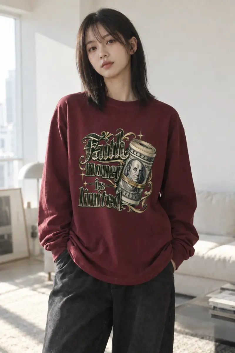 "Faith Money" Unisex Longsleeve T-shirt | Gildan 2400