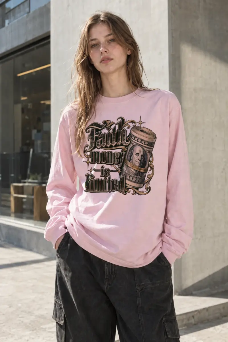 "Faith Money" Unisex Longsleeve T-shirt | Gildan 2400