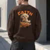 "Faith Never Fails" Heavy Blend Unisex Crewneck Sweatshirt | Gildan 18000