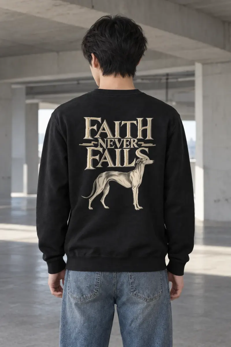 "Faith Never Fails" Heavy Blend Unisex Crewneck Sweatshirt