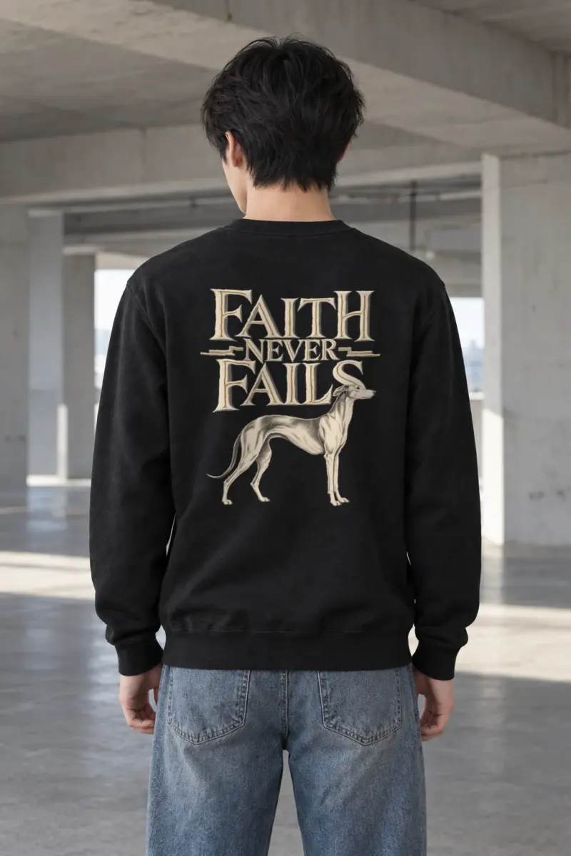 "Faith Never Fails" Heavy Blend Unisex Crewneck Sweatshirt