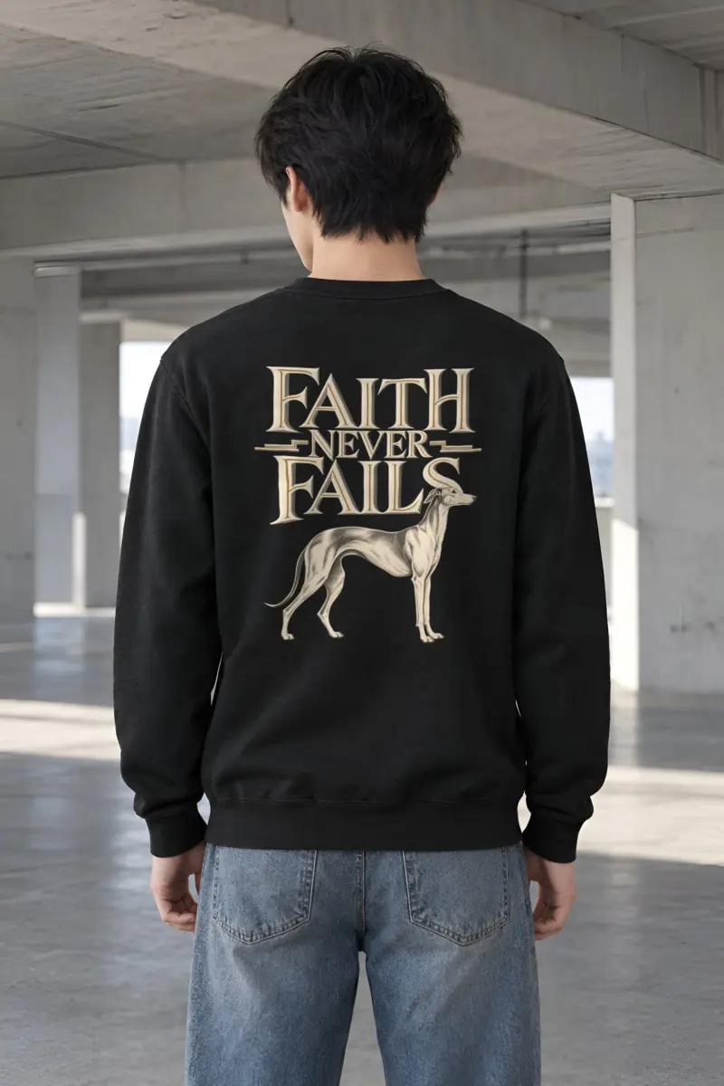 "Faith Never Fails" Heavy Blend Unisex Crewneck Sweatshirt