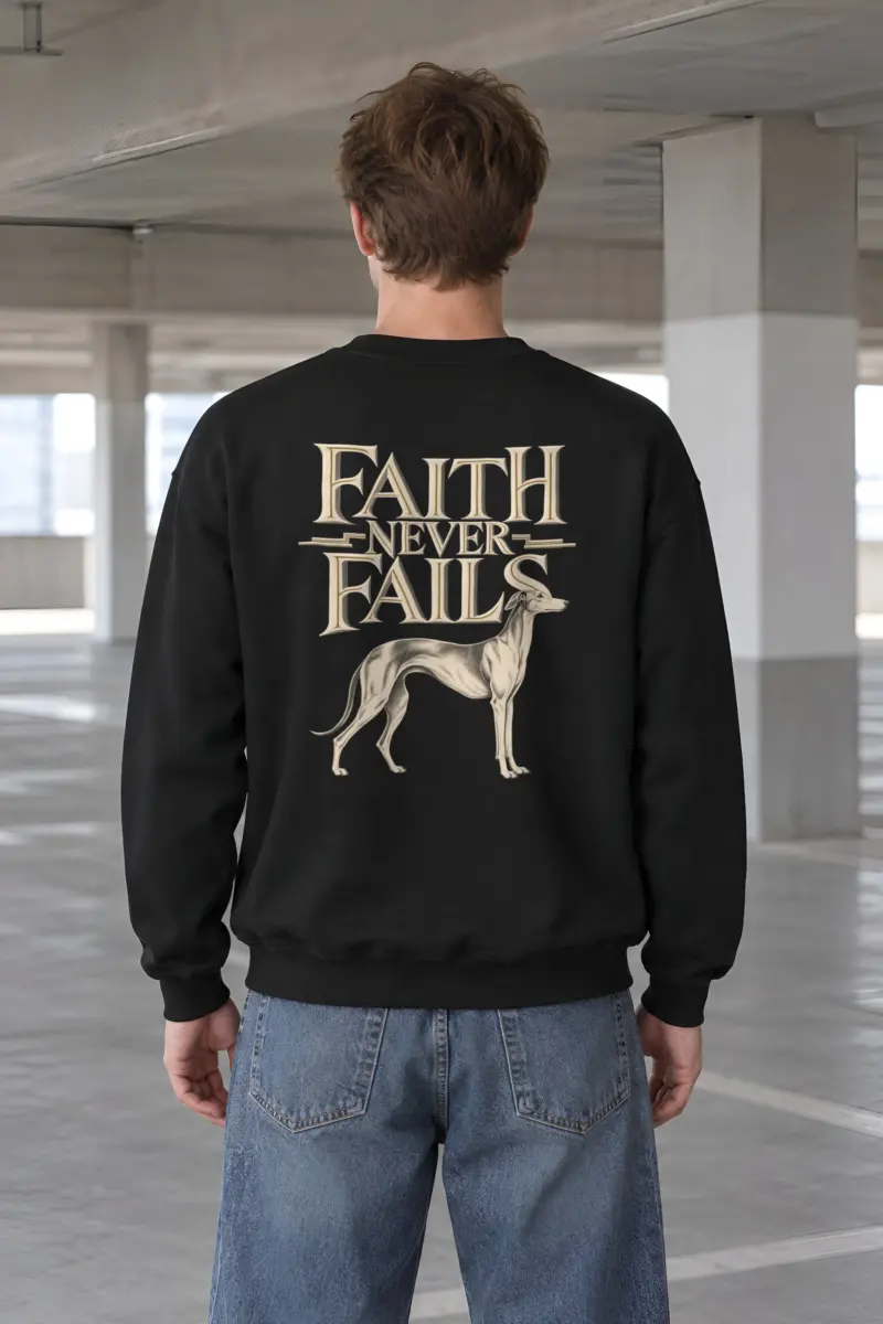 "Faith Never Fails" Heavy Blend Unisex Crewneck Sweatshirt