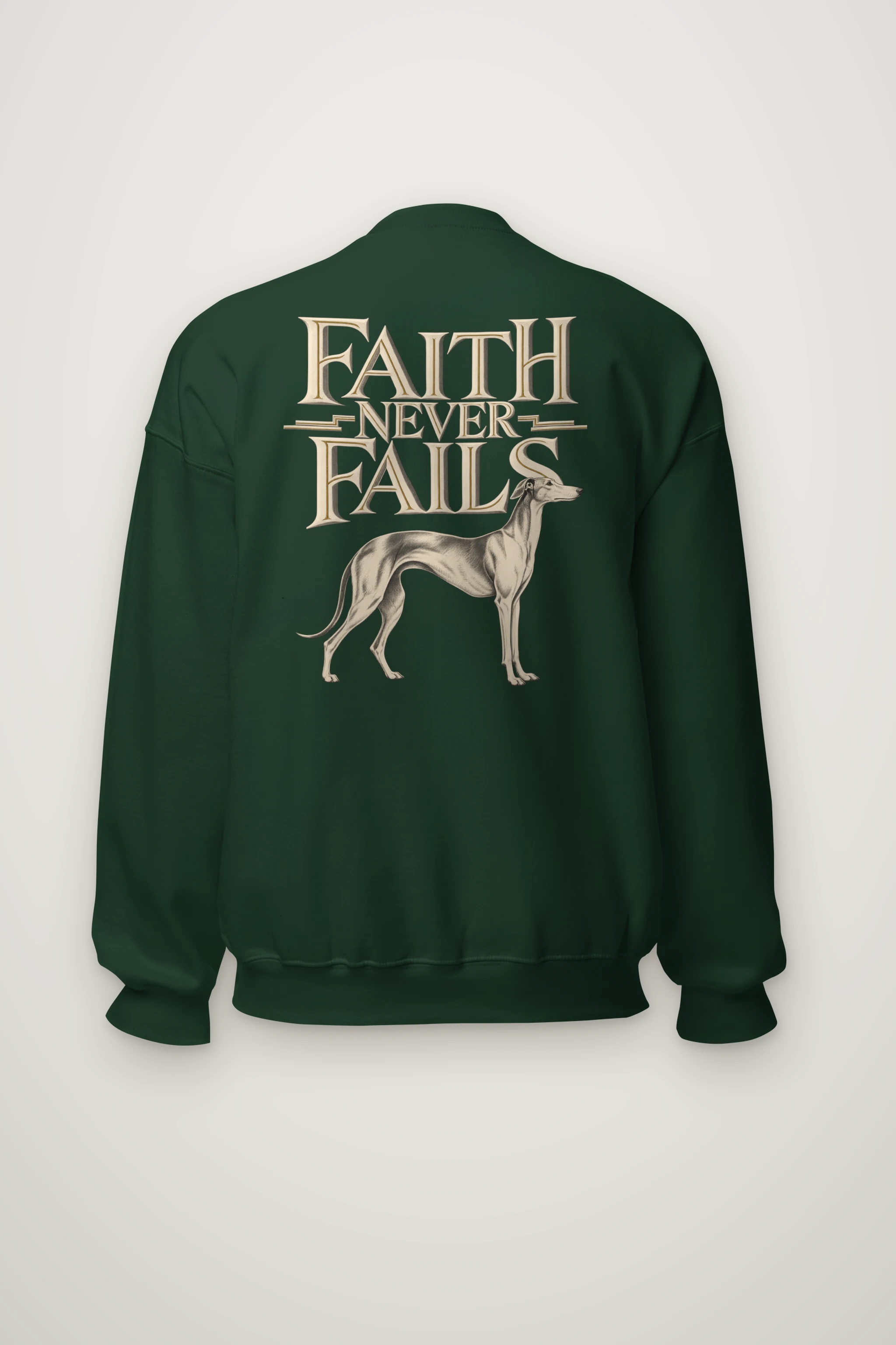 "Faith Never Fails" Heavy Blend Unisex Crewneck Sweatshirt