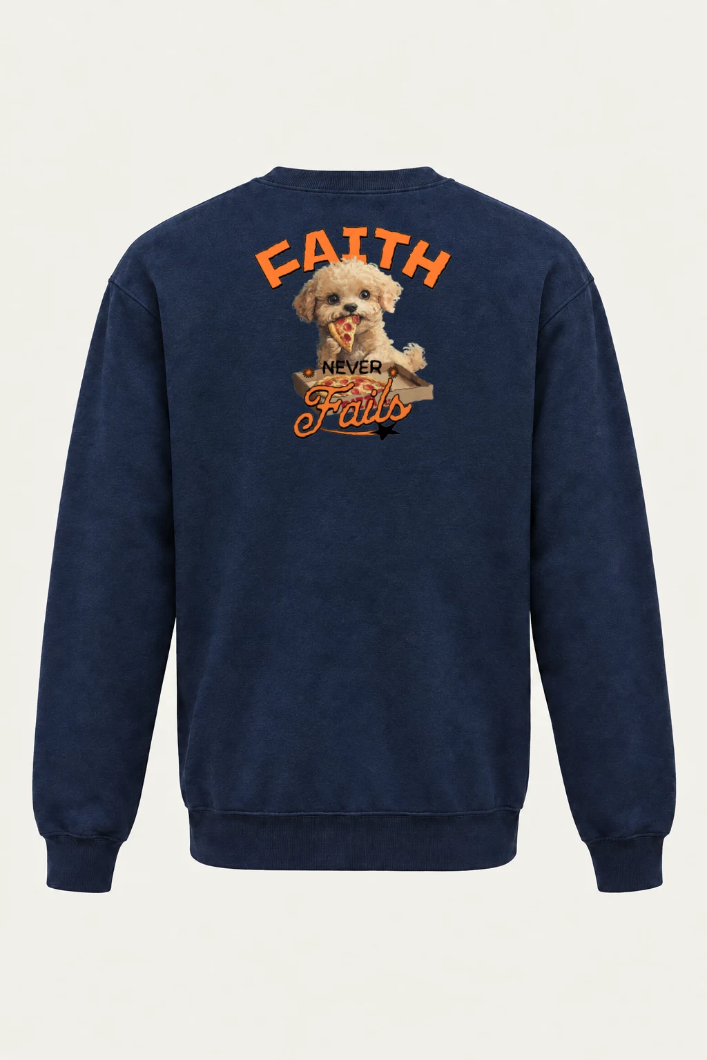 "Faith Never Fails" Heavy Blend Unisex Crewneck Sweatshirt | Gildan 18000