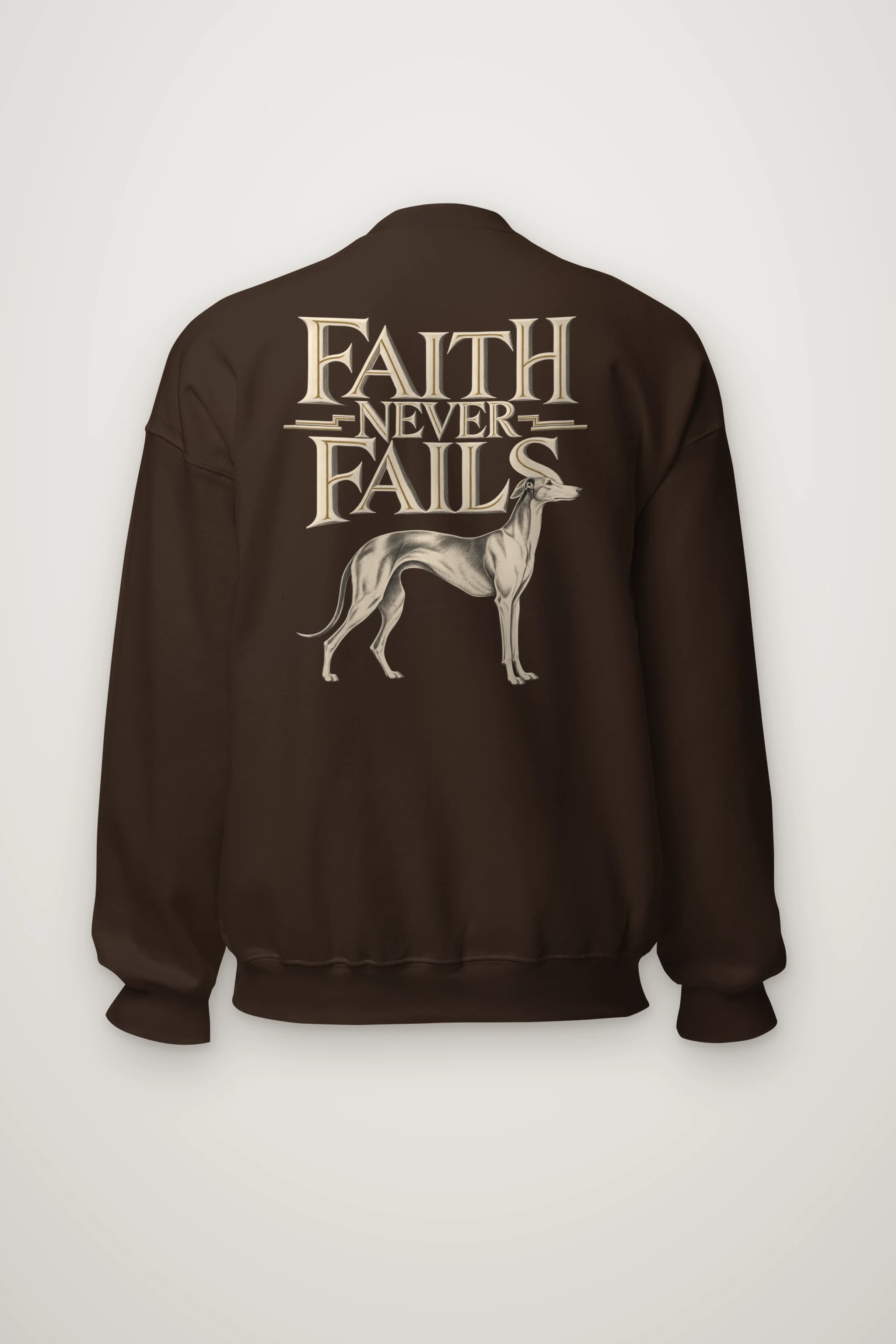 "Faith Never Fails" Heavy Blend Unisex Crewneck Sweatshirt