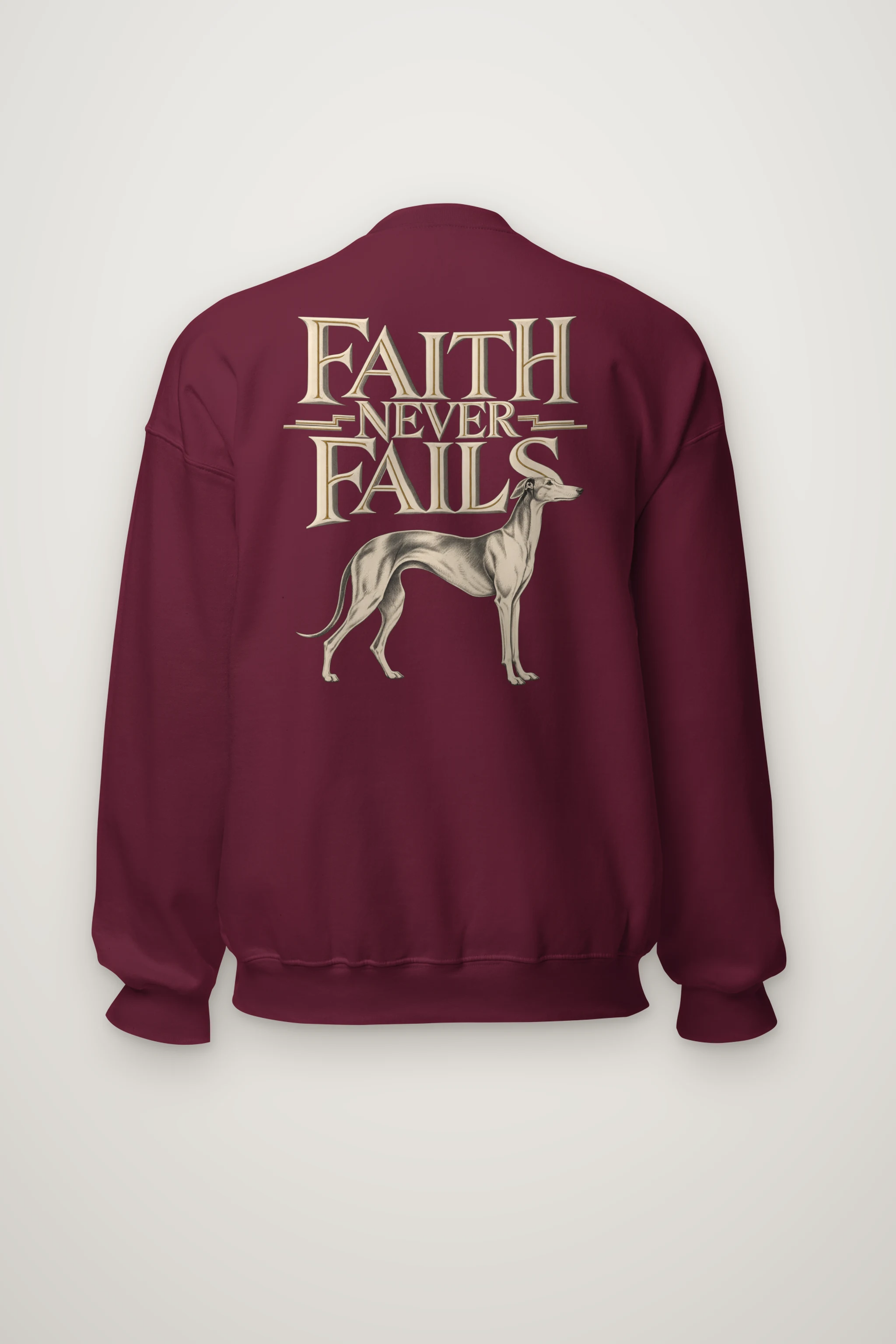 "Faith Never Fails" Heavy Blend Unisex Crewneck Sweatshirt