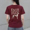 "Faith Never Fails" Heavyweight Unisex Crewneck T-shirt