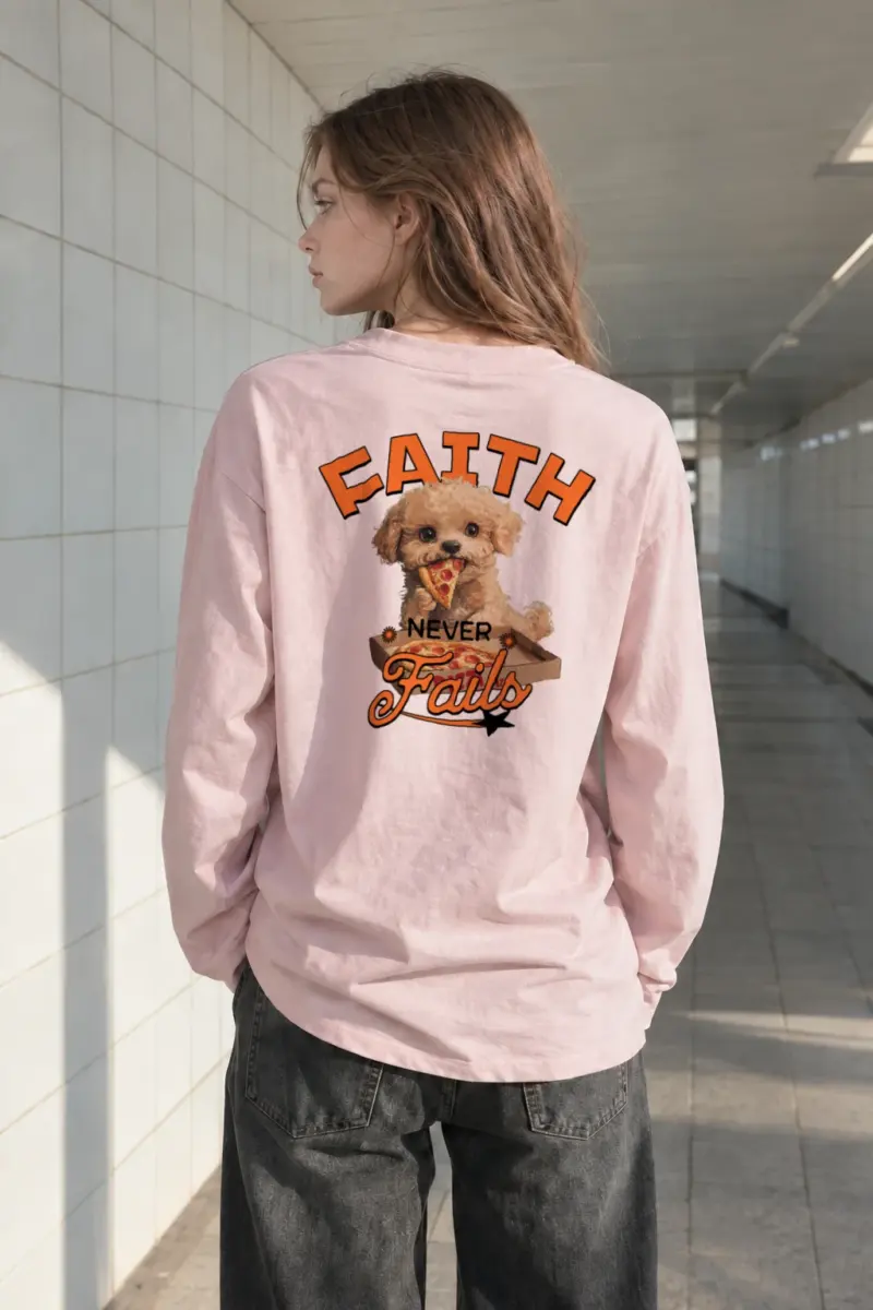“Faith Never Fails” Unisex Longsleeve T-shirt | Gildan 2400