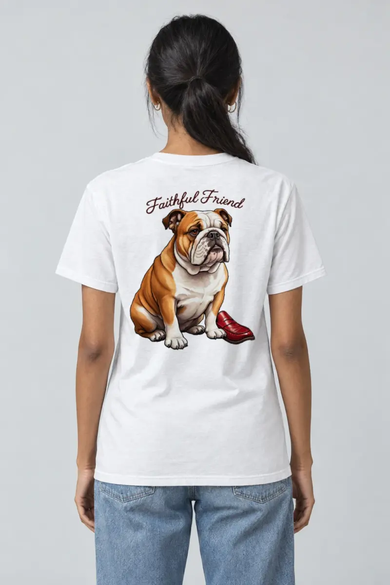 "Faithful Friend" Heavyweight Unisex Crewneck T-shirt | Gildan 5000