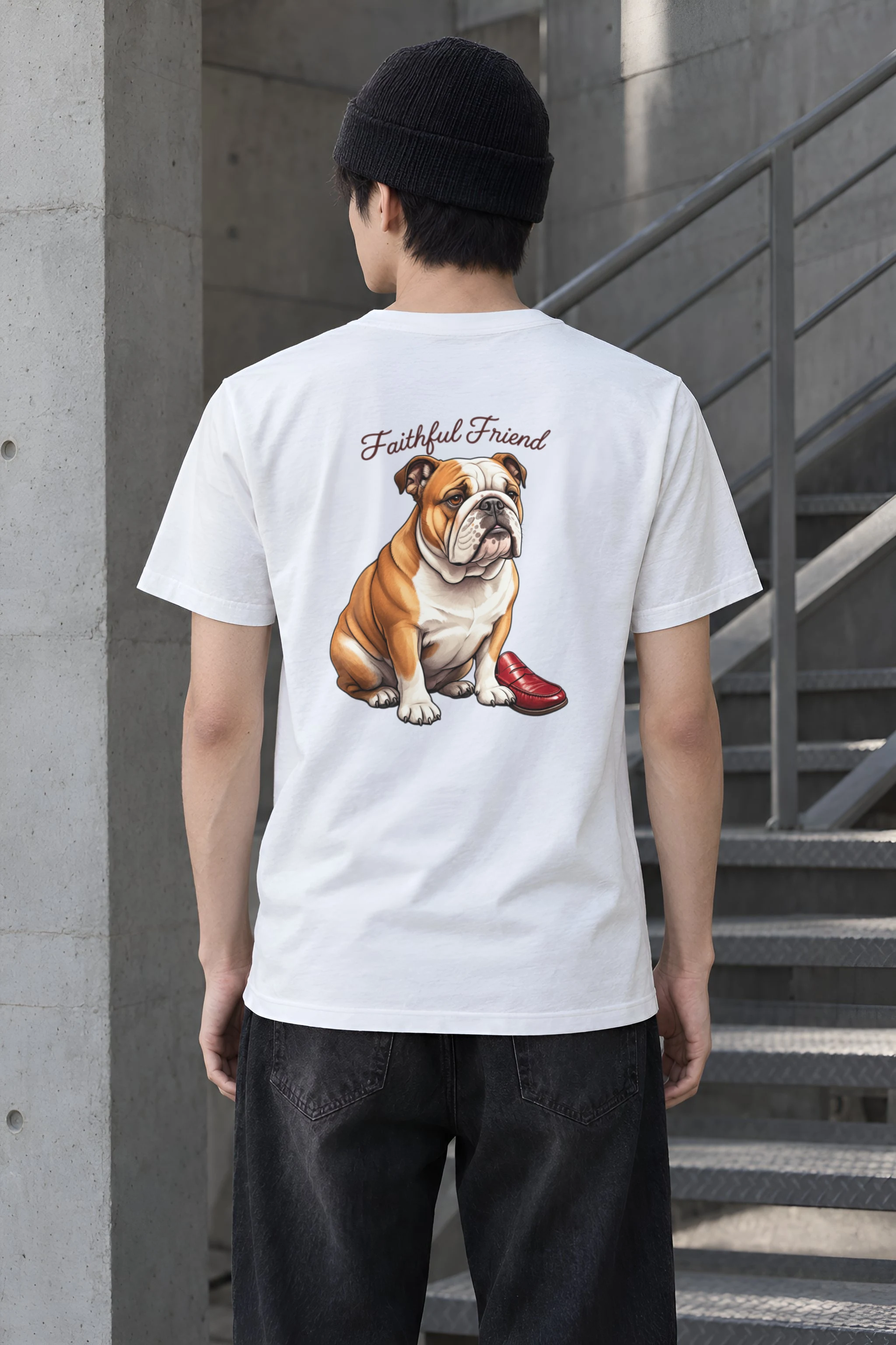 "Faithful Friend" Heavyweight Unisex Crewneck T-shirt