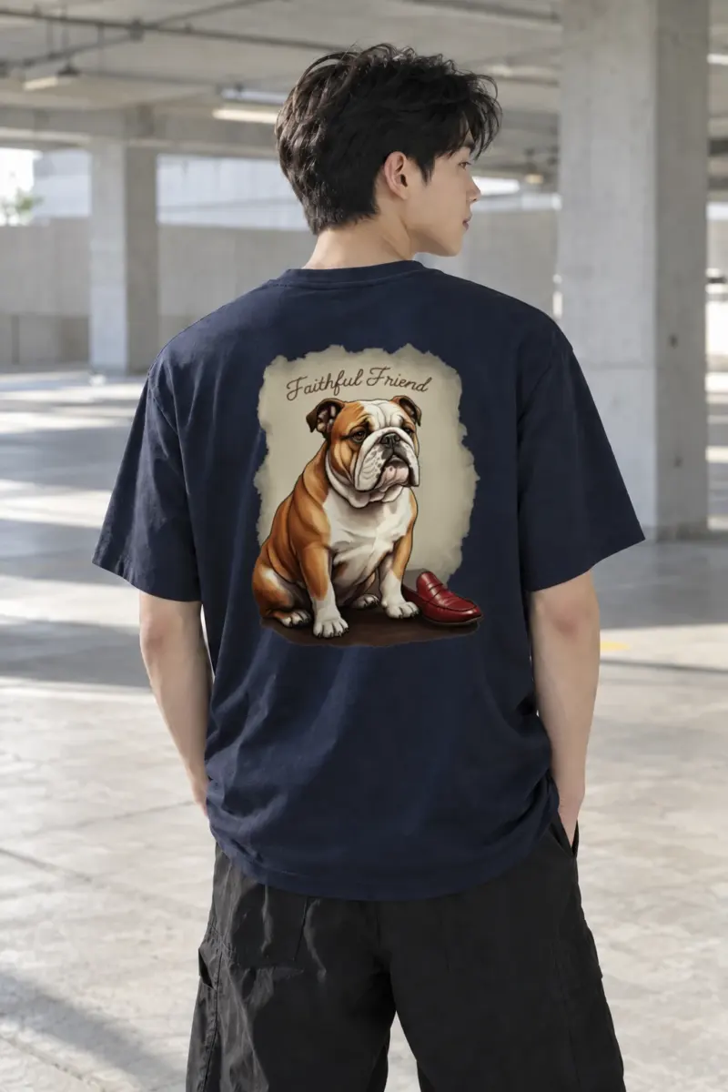 "Faithful Friend" Heavyweight Unisex Crewneck T-shirt | Gildan 5000