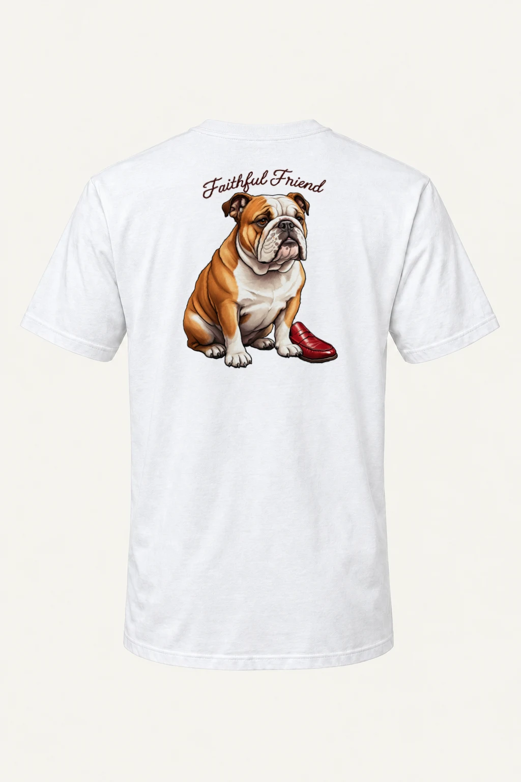 "Faithful Friend" Heavyweight Unisex Crewneck T-shirt | Gildan 5000