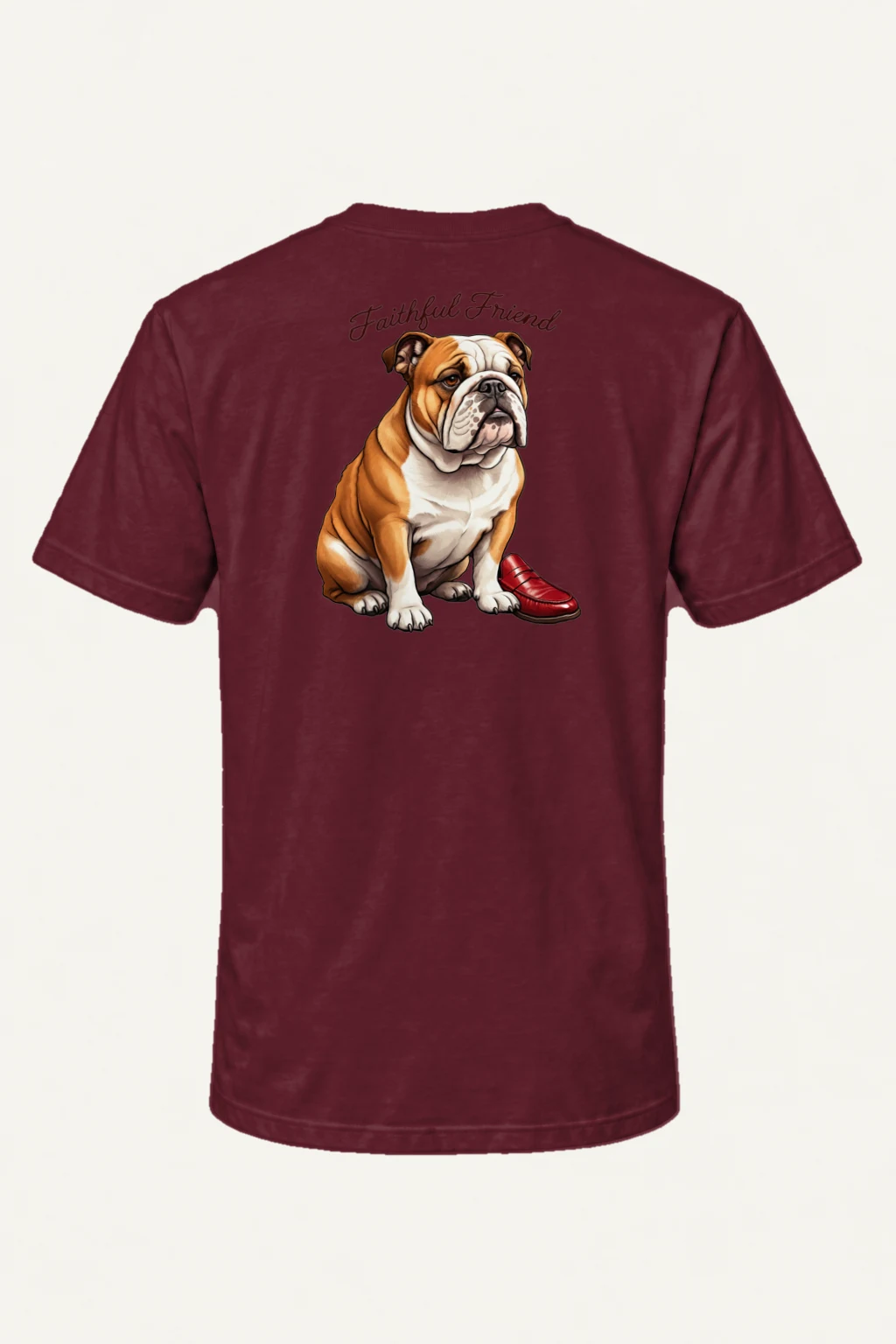 "Faithful Friend" Heavyweight Unisex Crewneck T-shirt | Gildan 5000