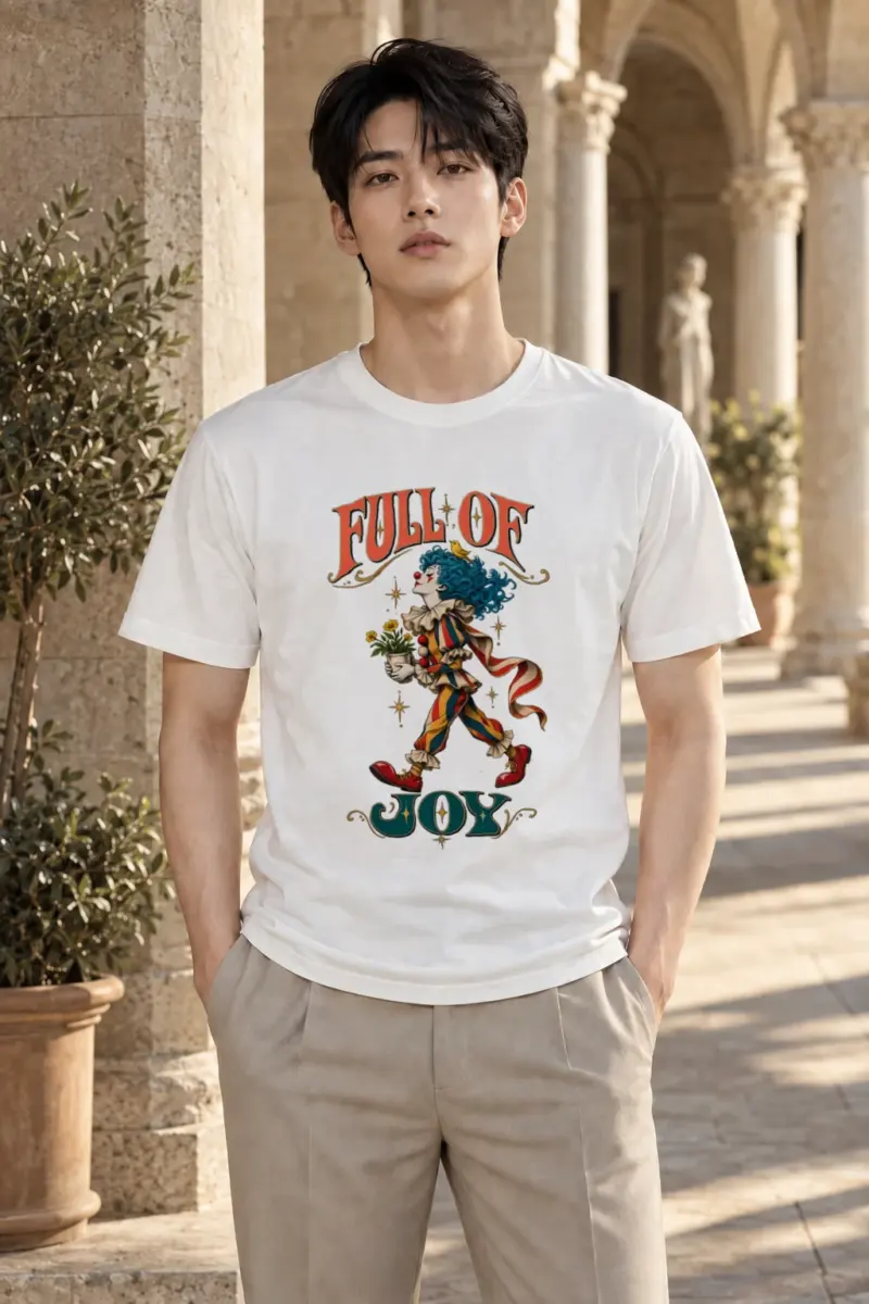 "Fall of Joy" Heavyweight Unisex Crewneck T-shirt | Gildan 5000