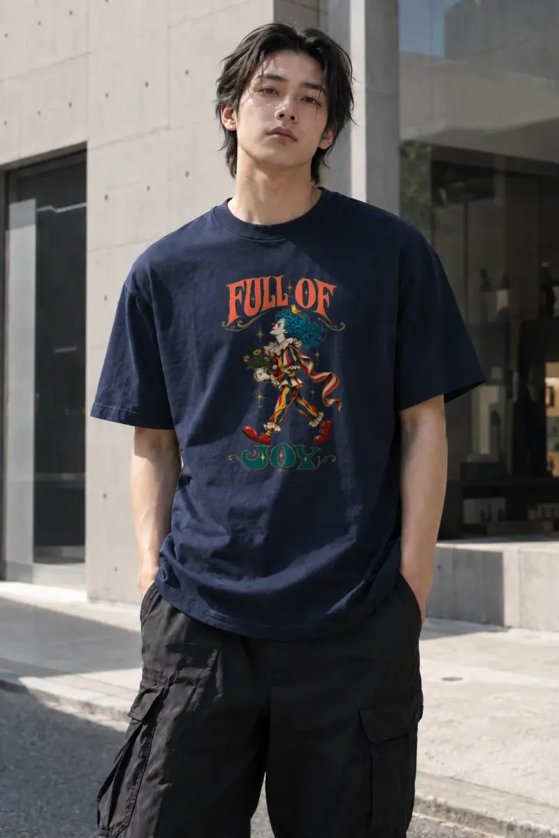 "Fall of Joy" Heavyweight Unisex Crewneck T-shirt | Gildan 5000