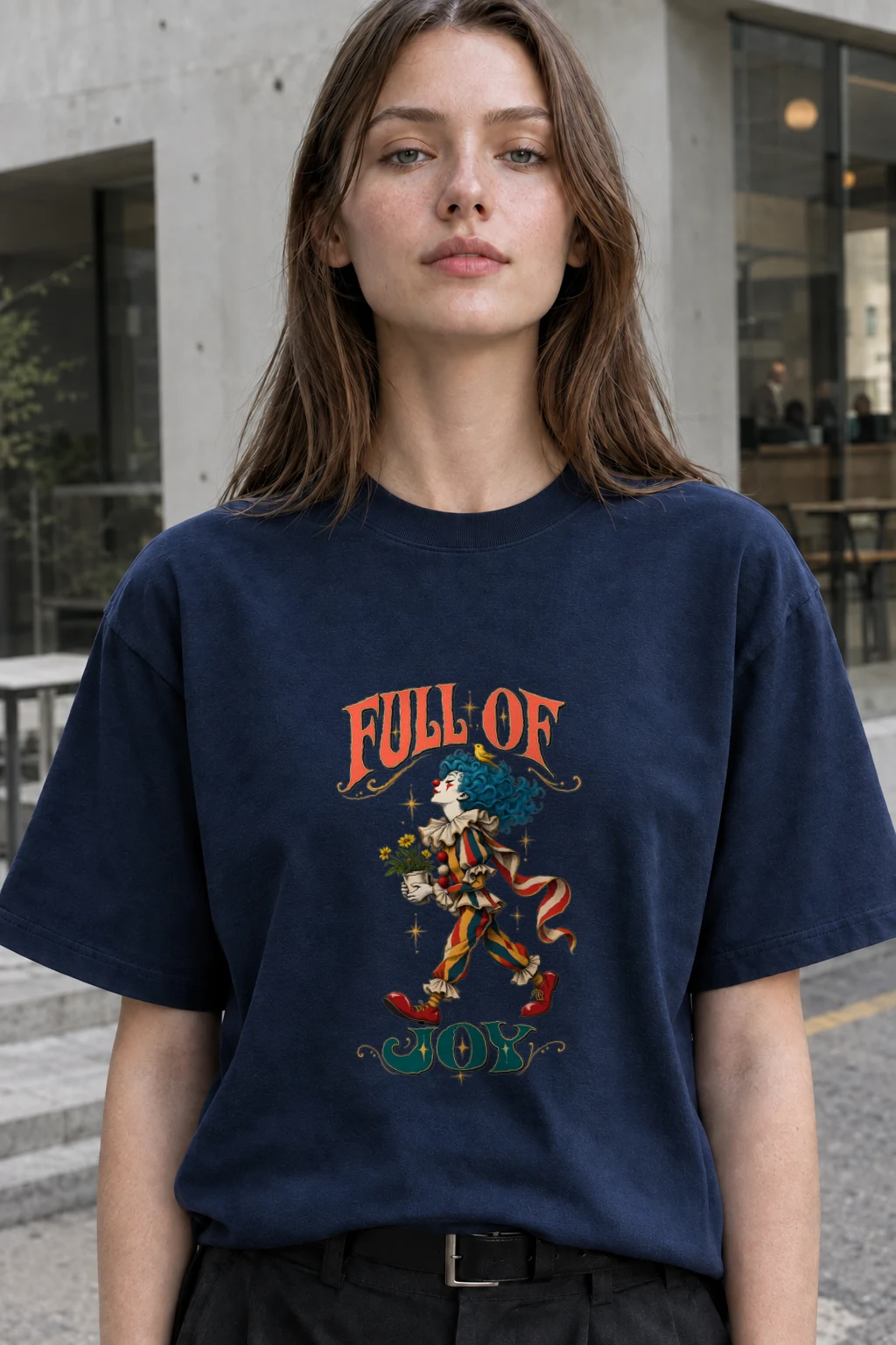 "Fall of Joy" Heavyweight Unisex Crewneck T-shirt | Gildan 5000