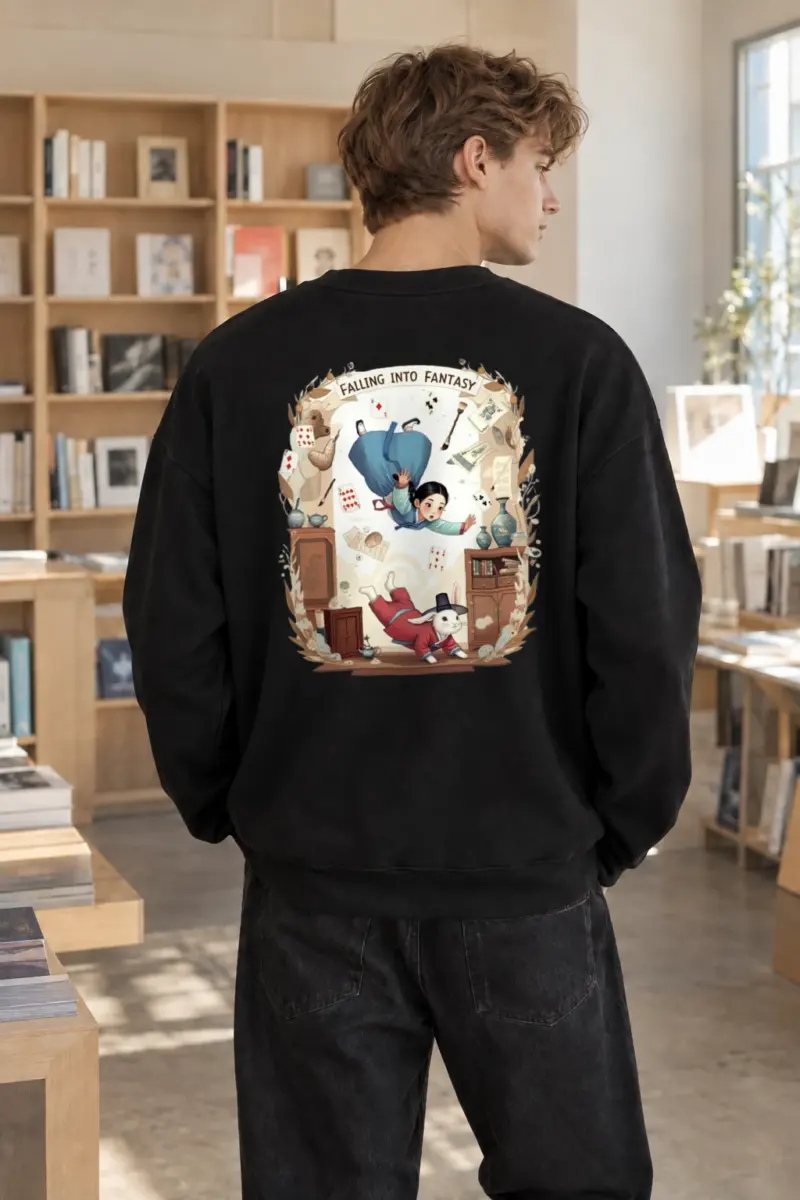 “Falling Into Fantasy” Heavy Blend Unisex Crewneck Sweatshirt | Gildan 18000