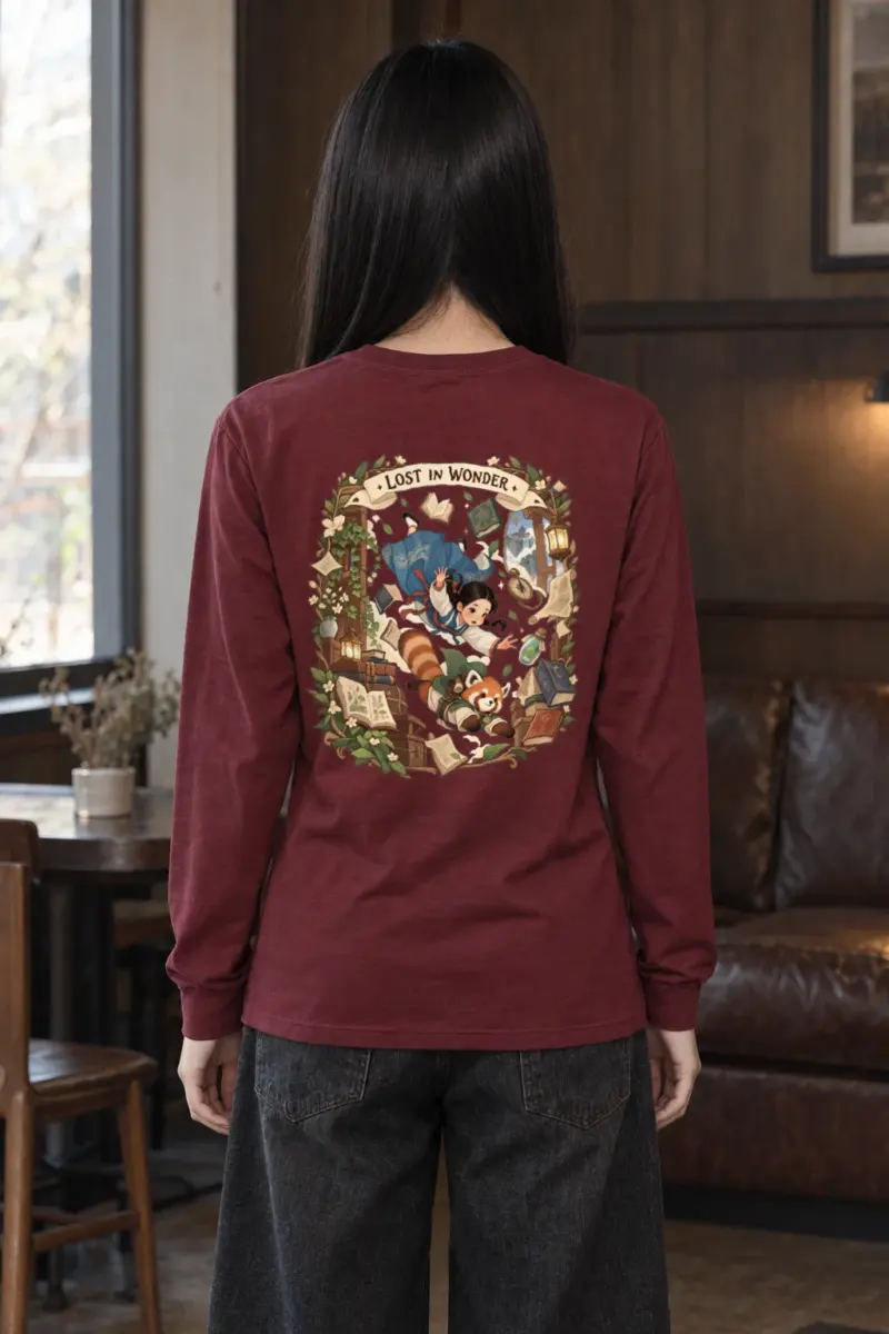 "Falling With Books" Unisex Longsleeve T-shirt