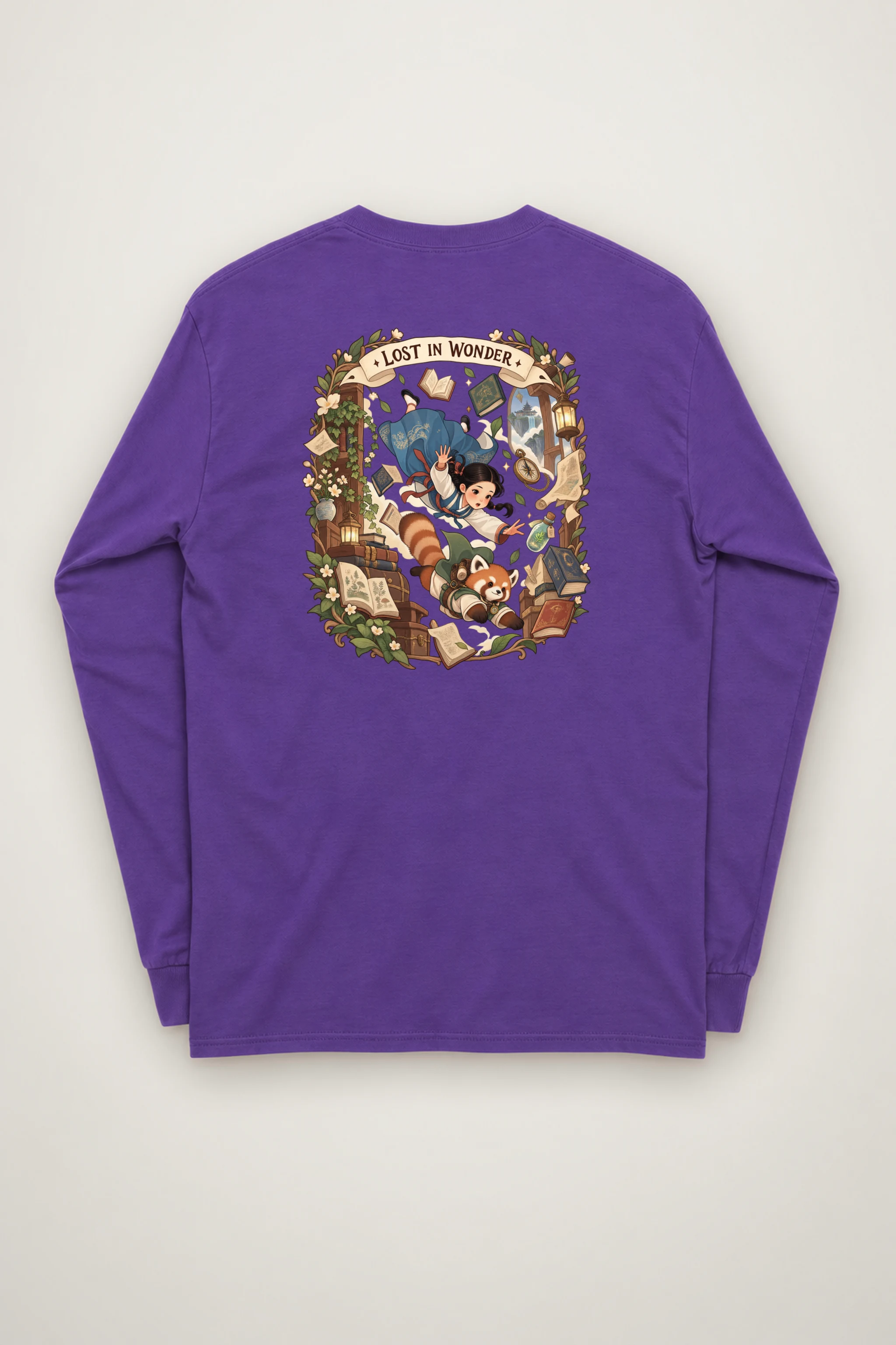 "Falling With Books" Unisex Longsleeve T-shirt