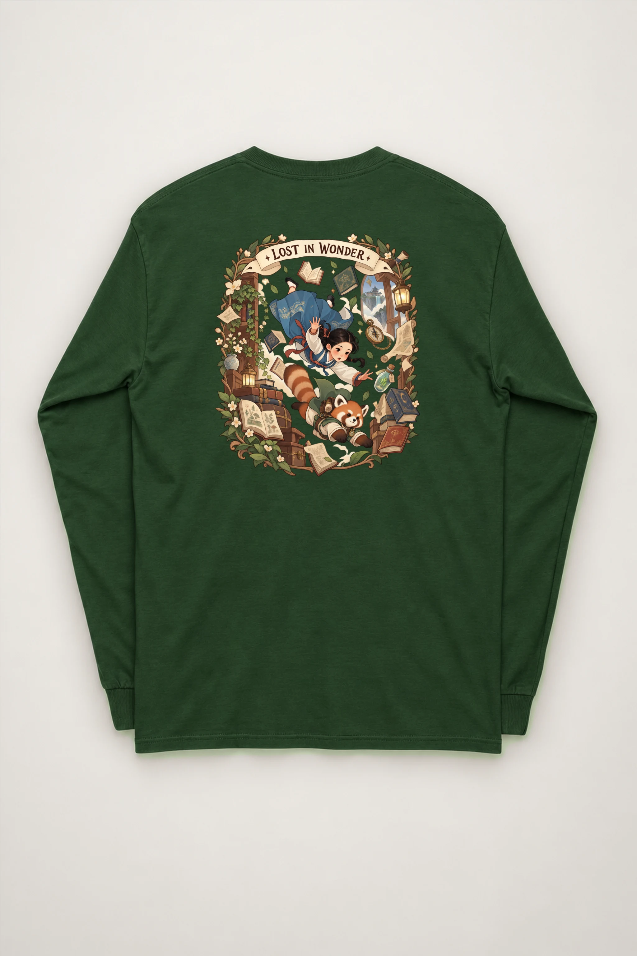 "Falling With Books" Unisex Longsleeve T-shirt